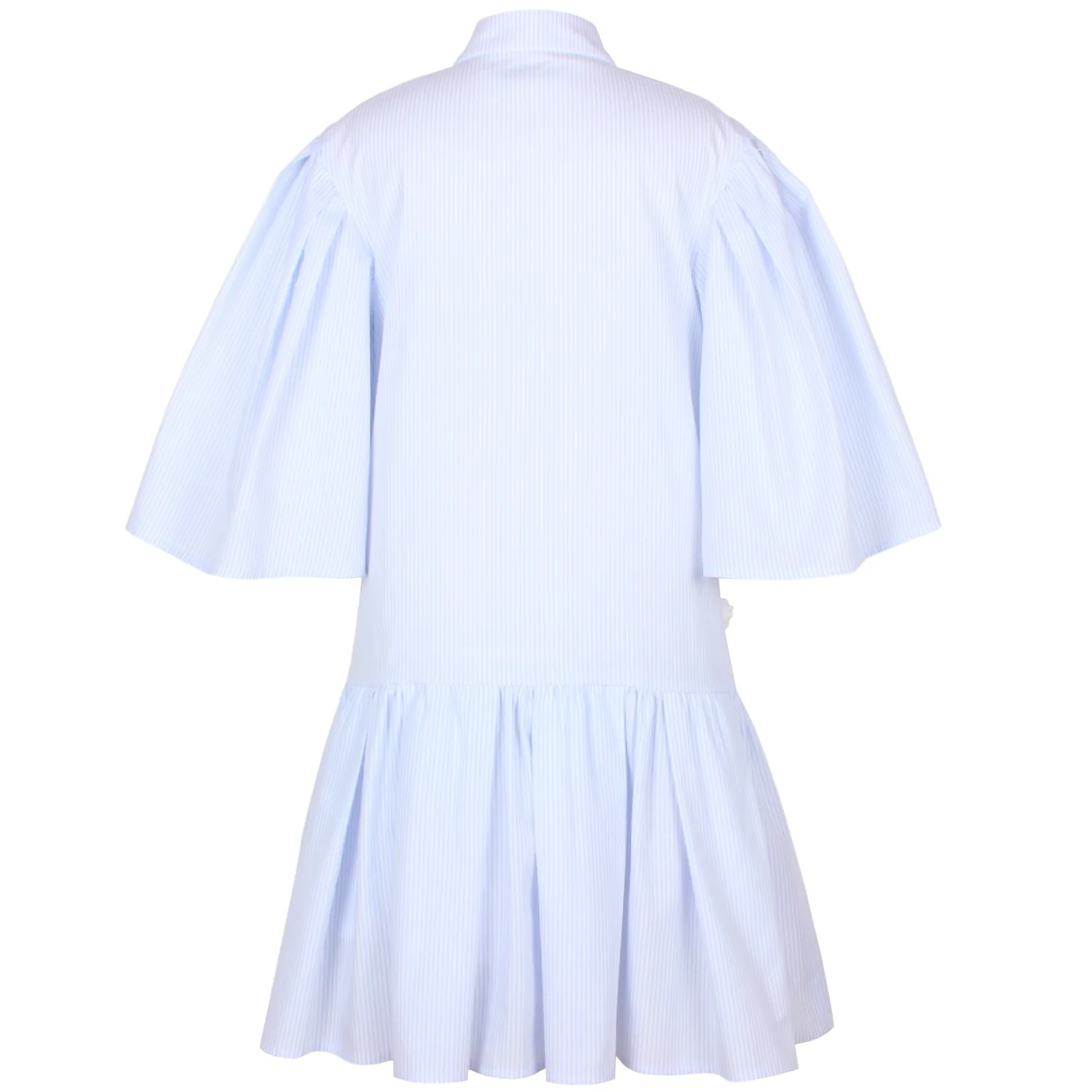 JESSE AND JAMES BLUE FLOWER APPLIQUE TIE DRESS [FINAL SALE] - Image 2