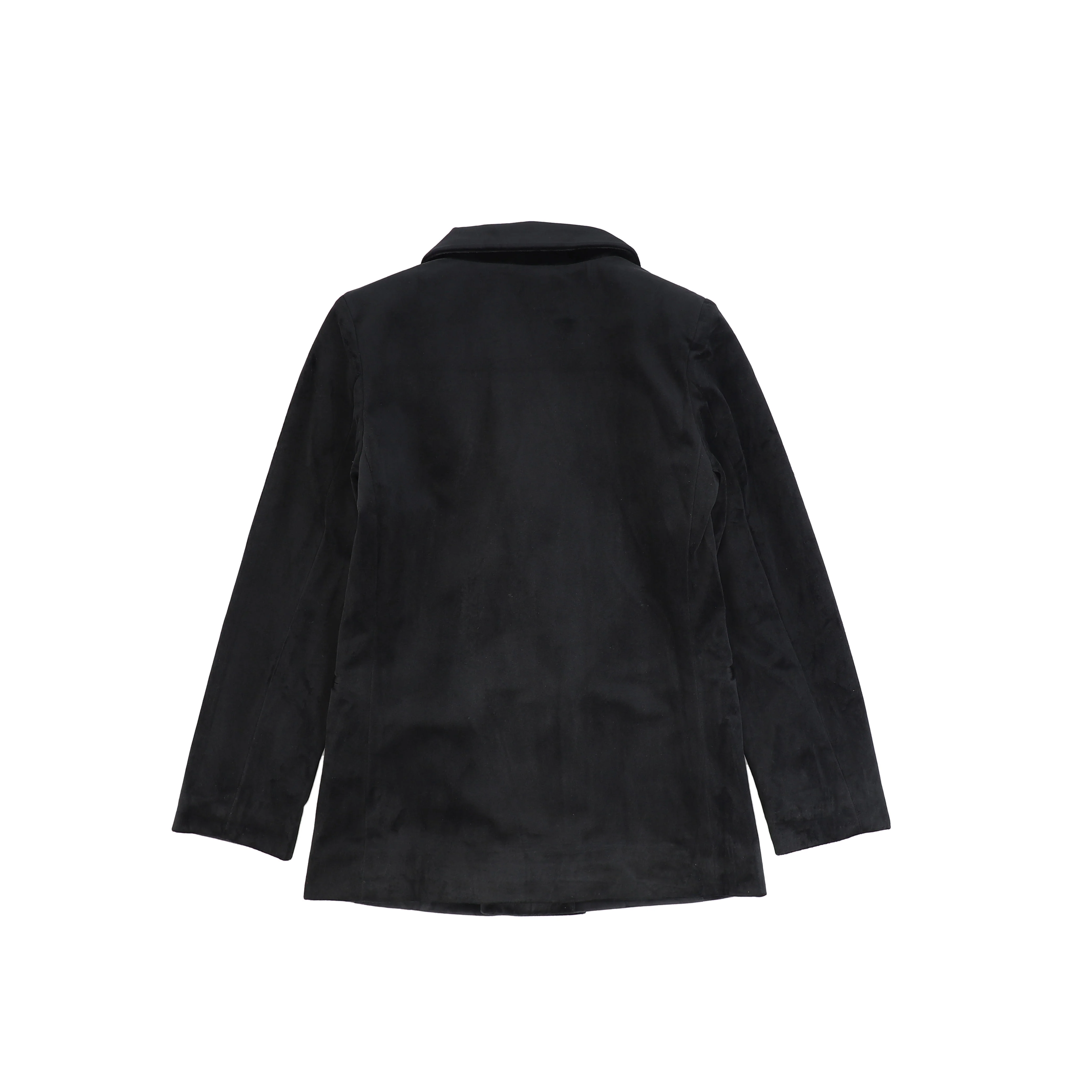 Le Bourdon Black Velvet Satin Lapel DB Blazer [FINAL SALE] - Image 2