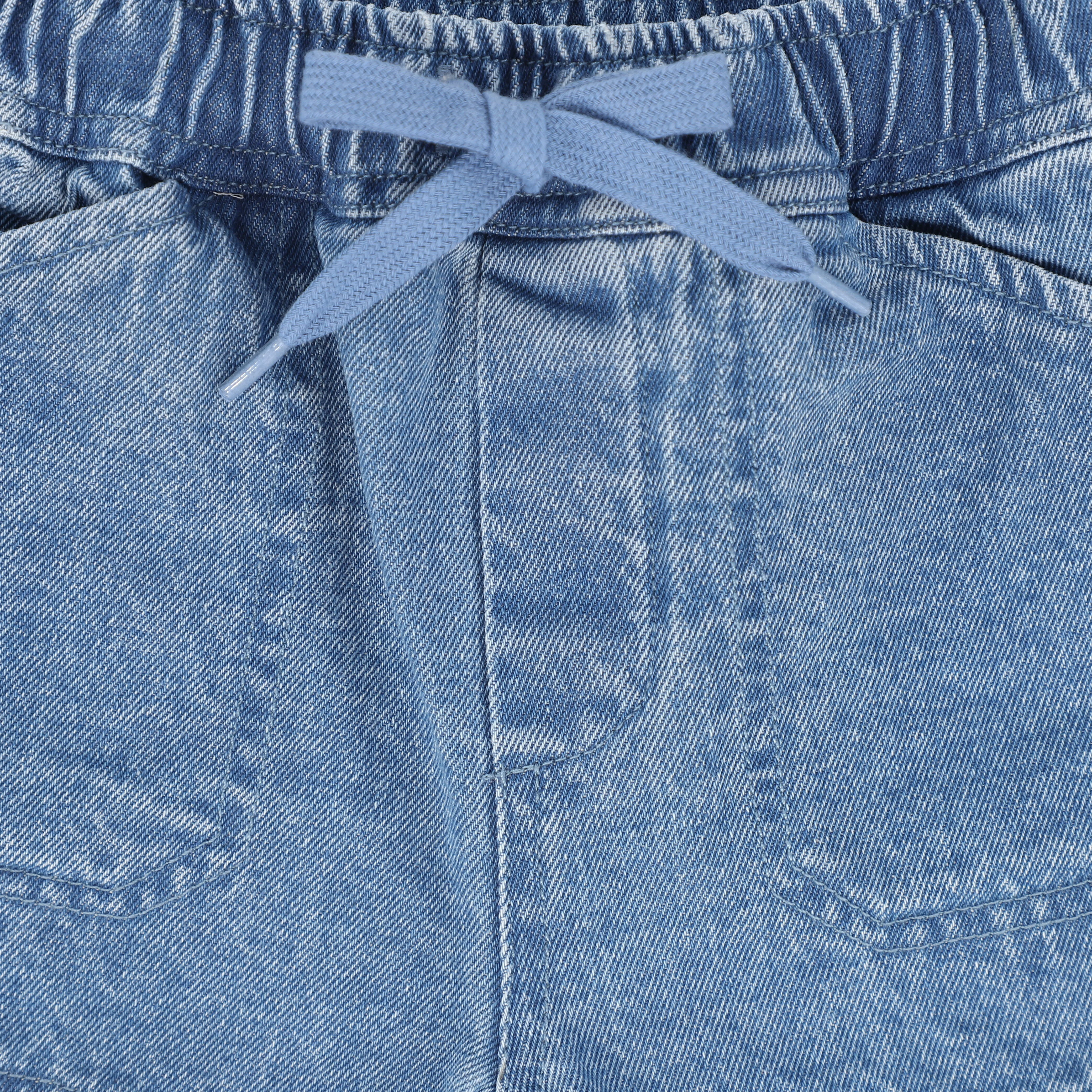 LE BOURDON BLUE DENIM POCKET SHORTS [FINAL SALE] - Image 3