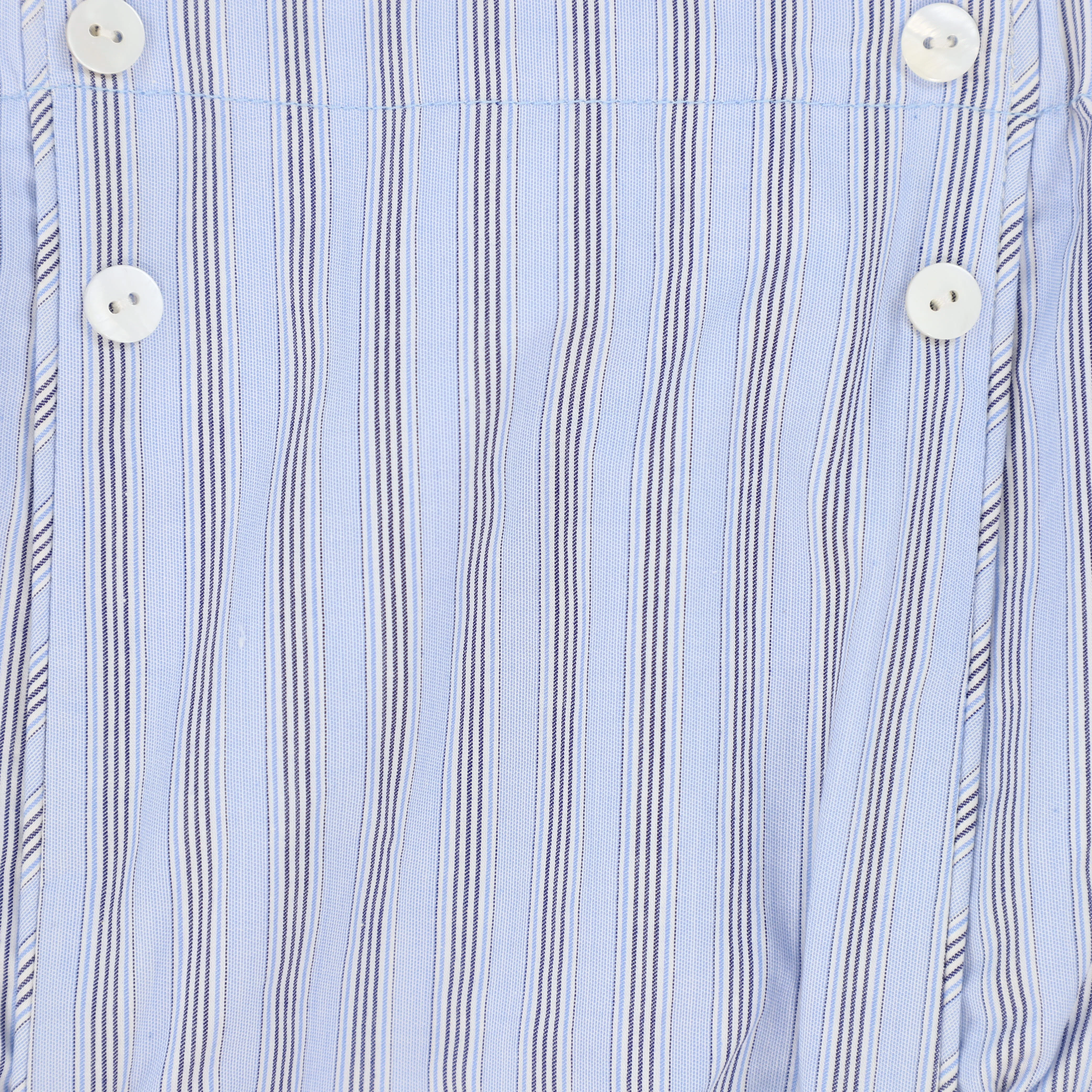LE BOURDON BLUE DOUBLE STRIPE BUTTON BLOOMERS [FINAL SALE] - Image 3