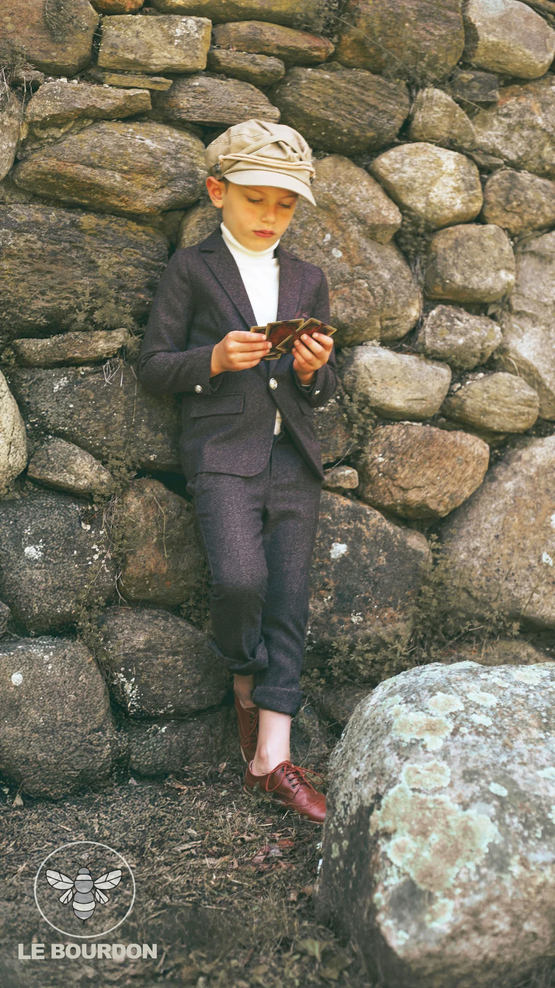LE BOURDON BROWN TEXTURED BLAZER [FINAL SALE] - Image 4