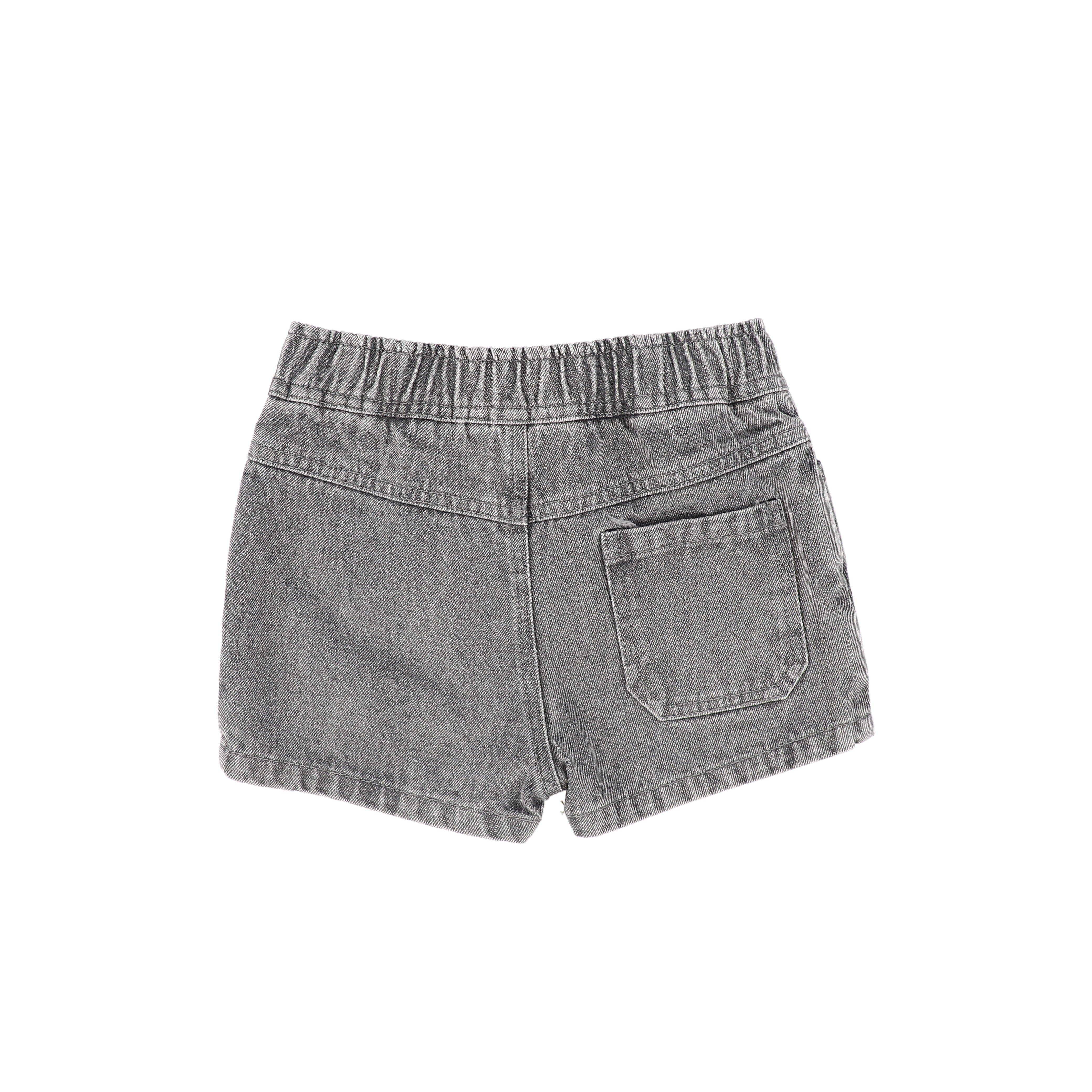 LE BOURDON GREY DENIM POCKET SHORTS [FINAL SALE] - Image 2