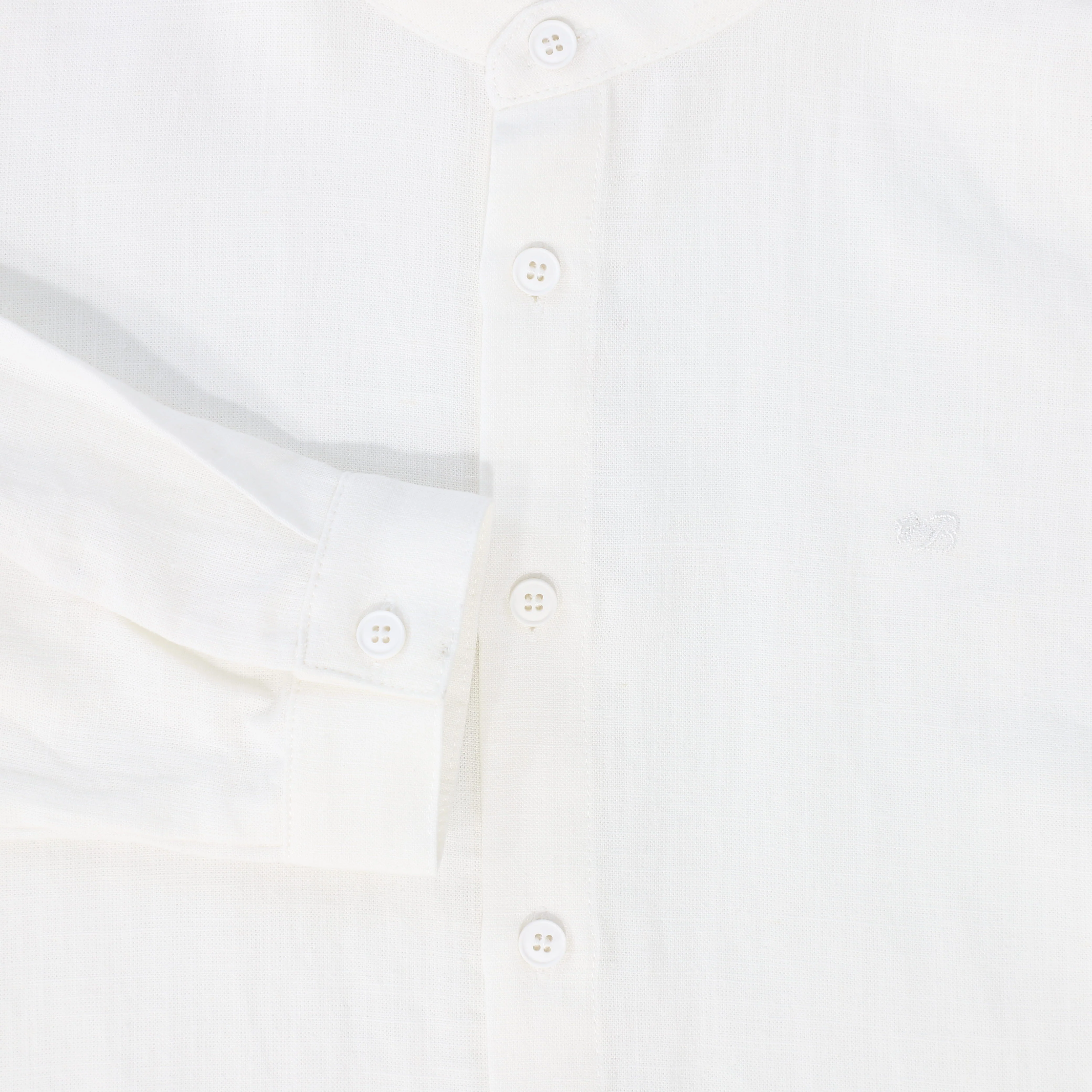 LE BOURDON IVORY LINEN SHIRT [FINAL SALE] - Image 3