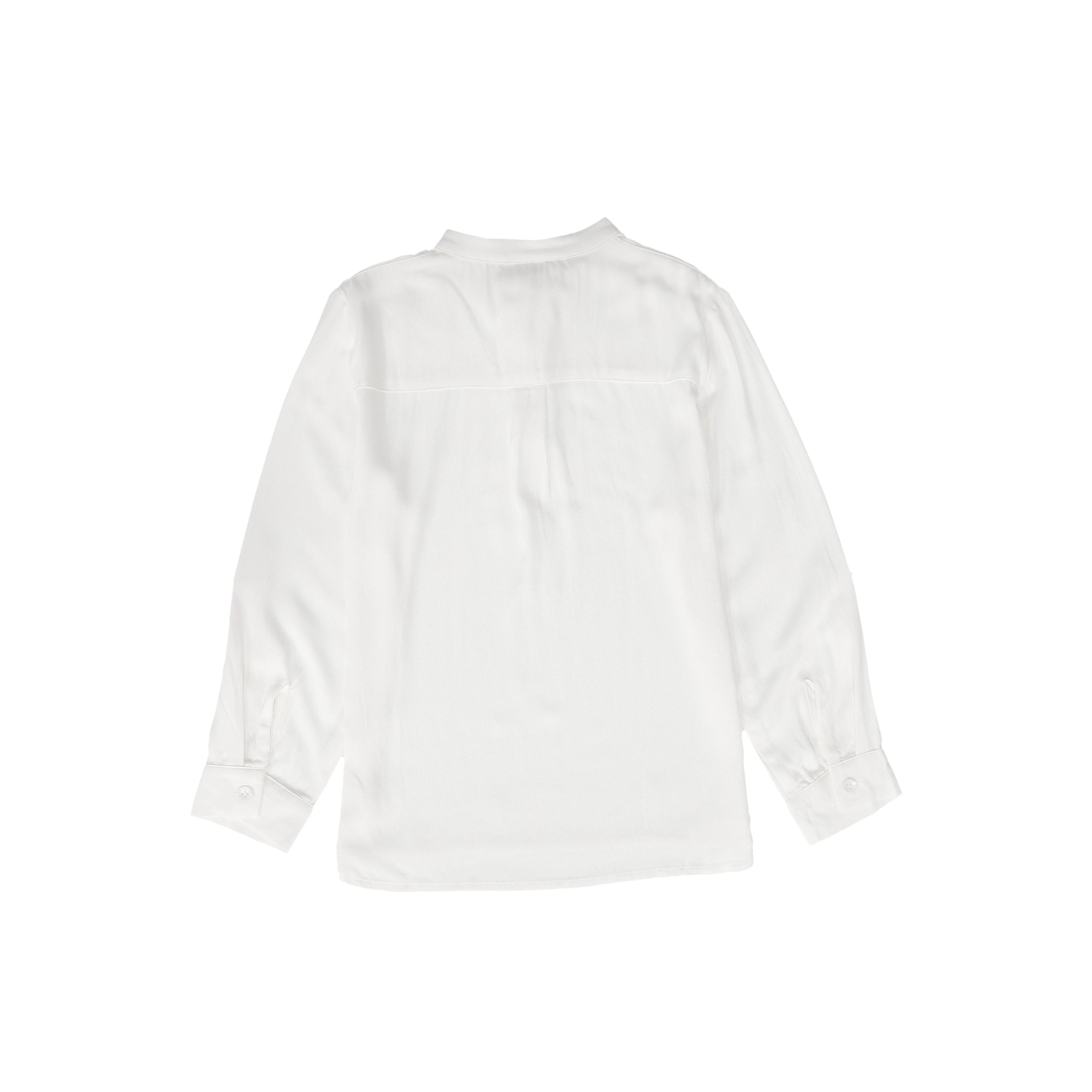 Le Bourdon Ivory Mandarin Collar Shirt [FINAL SALE] - Image 2