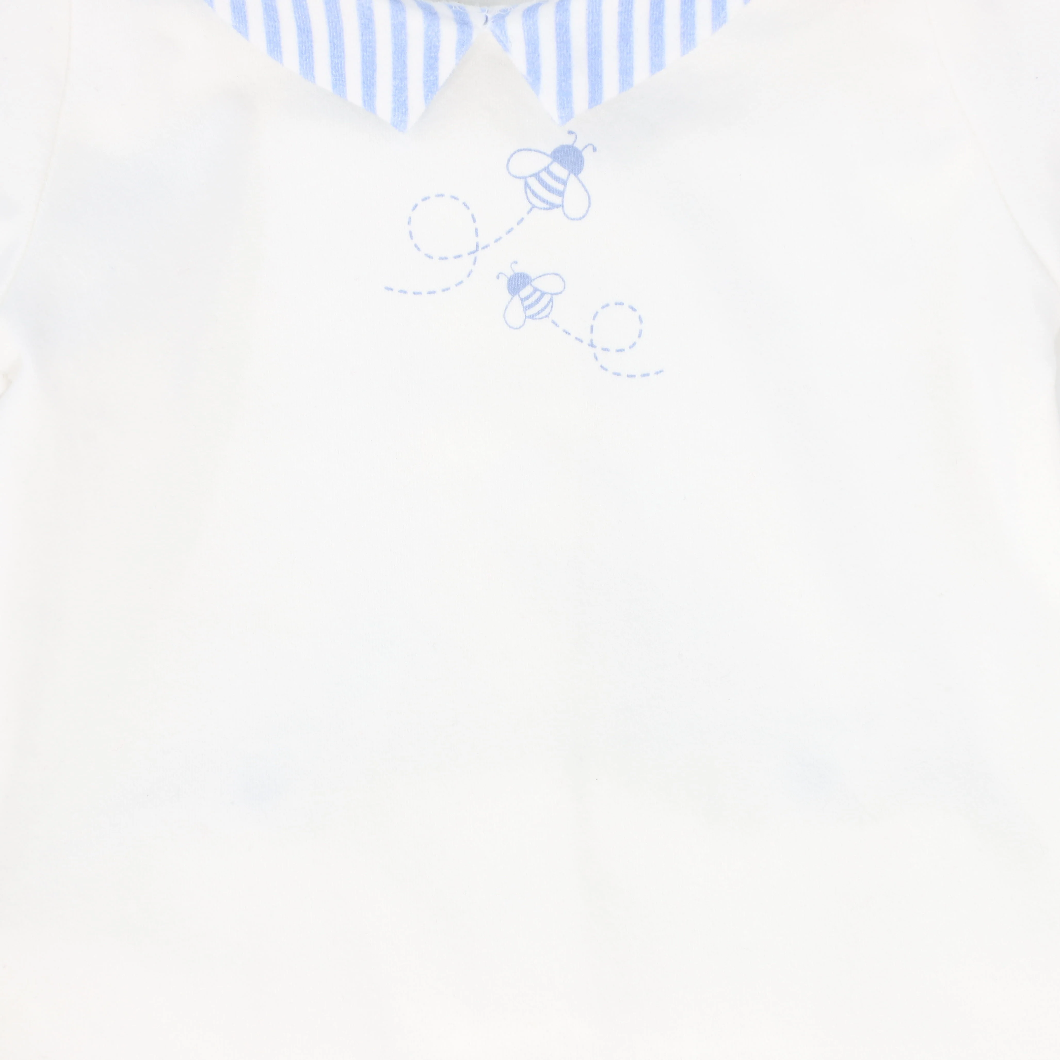 LE BOURDON LIGHT BLUE BEE PATCH FOOTIE [FINAL SALE] - Image 2