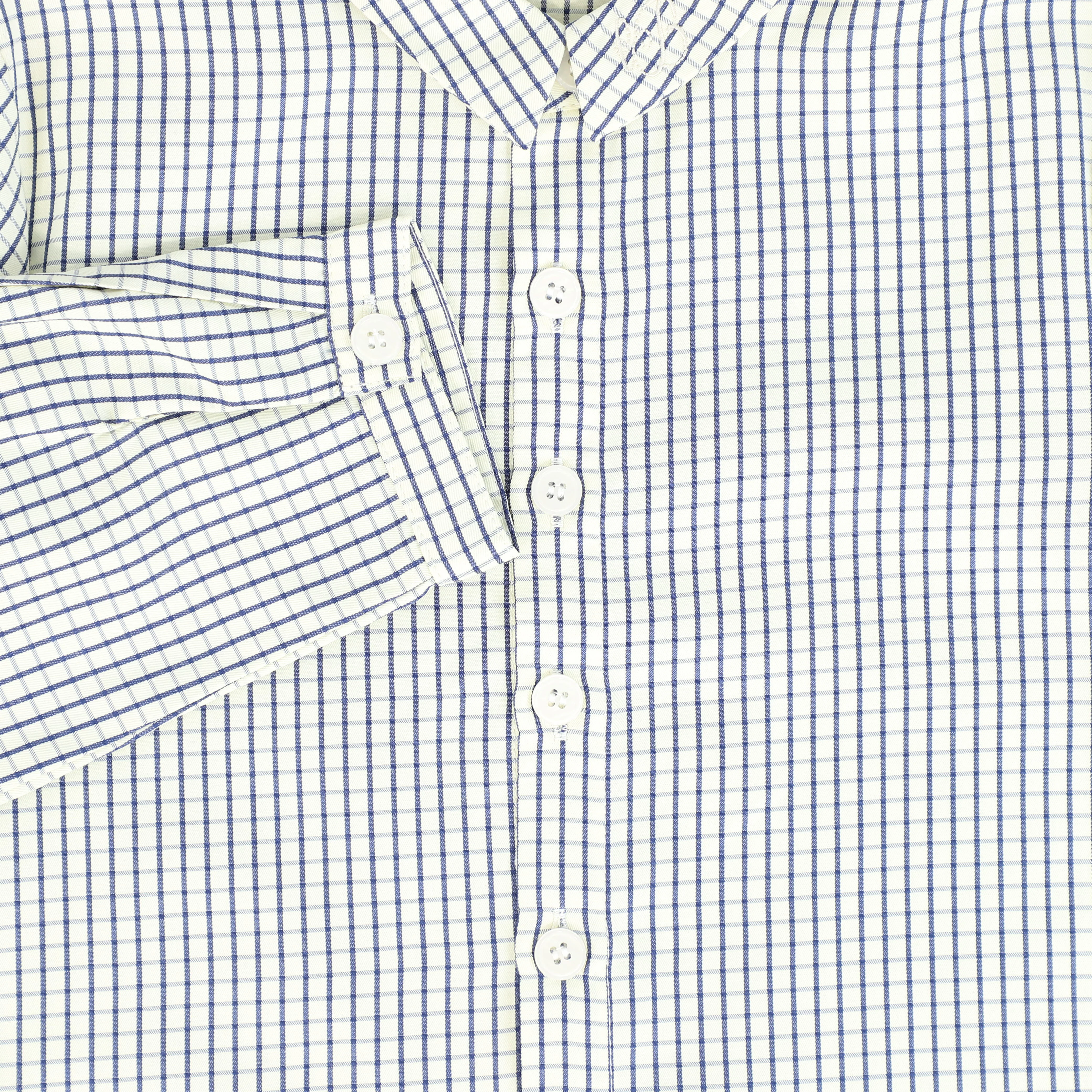 Le Bourdon Navy Boys Checked Shirt [FINAL SALE] - Image 3