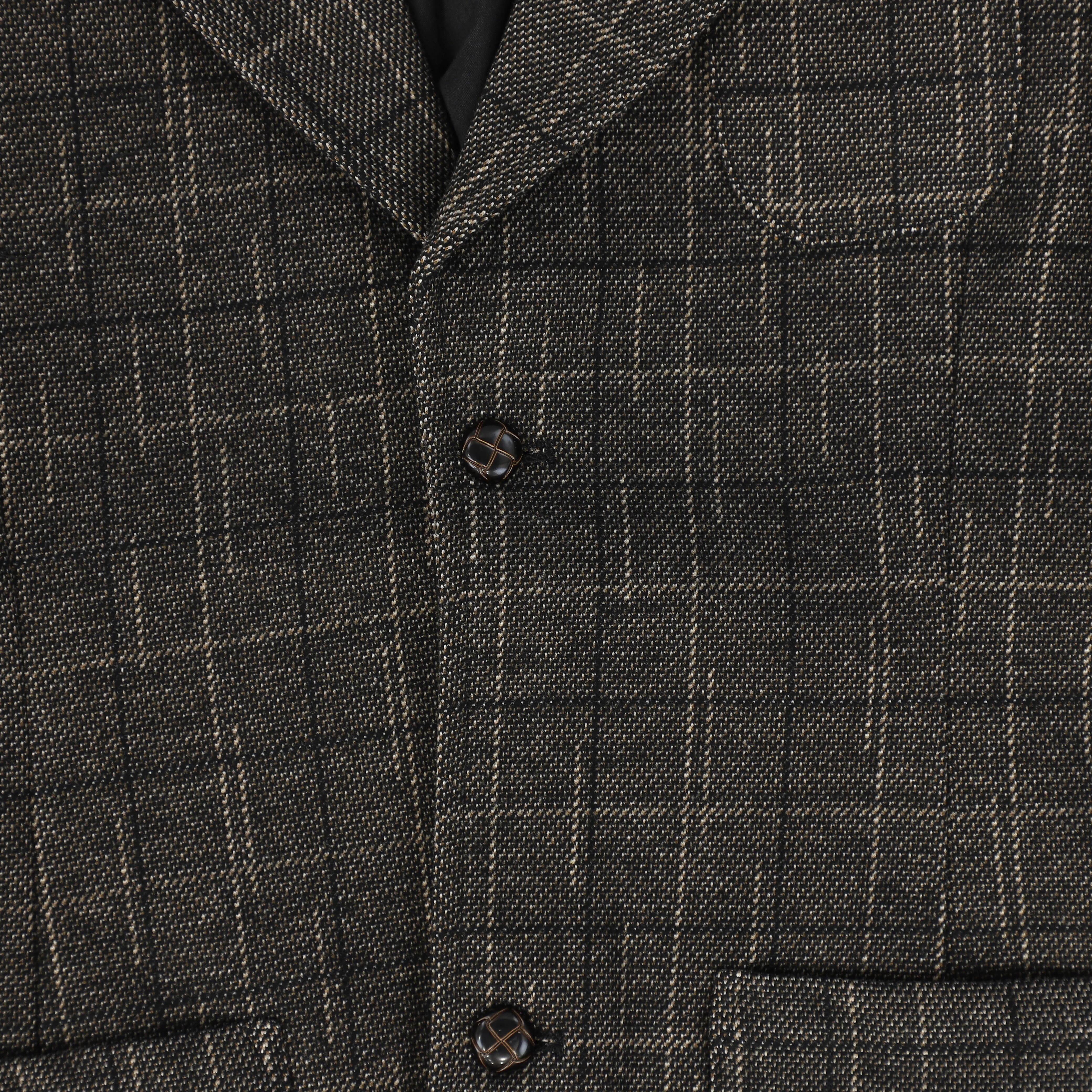 Le Bourdon Plaid Wool Stretch Blazer [FINAL SALE] - Image 3