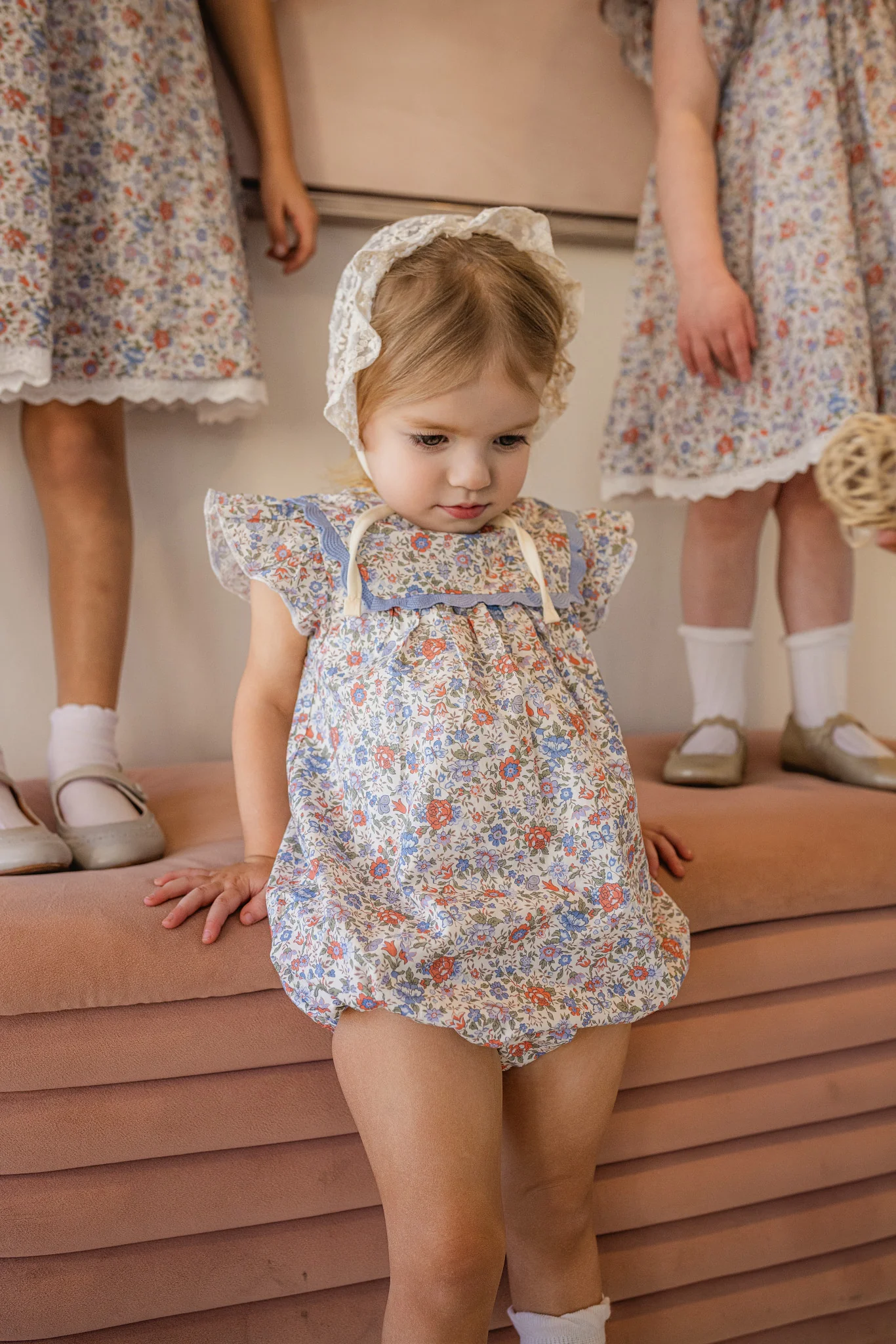 LIMONANA LIGHT BLUE/RED FLORAL ROMPER [FINAL SALE] - Image 2