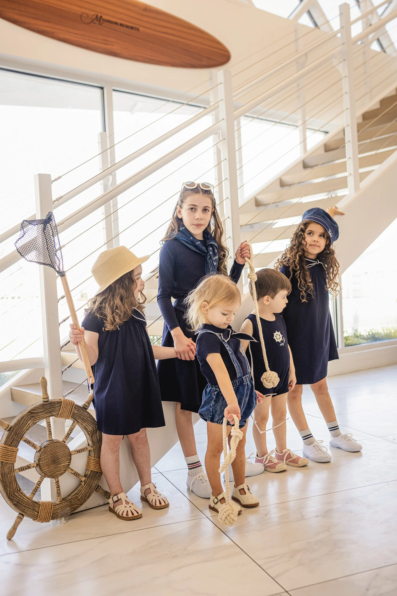 LIMONANA NAVY SAILOR TIE ROMPER [FINAL SALE] - Image 2