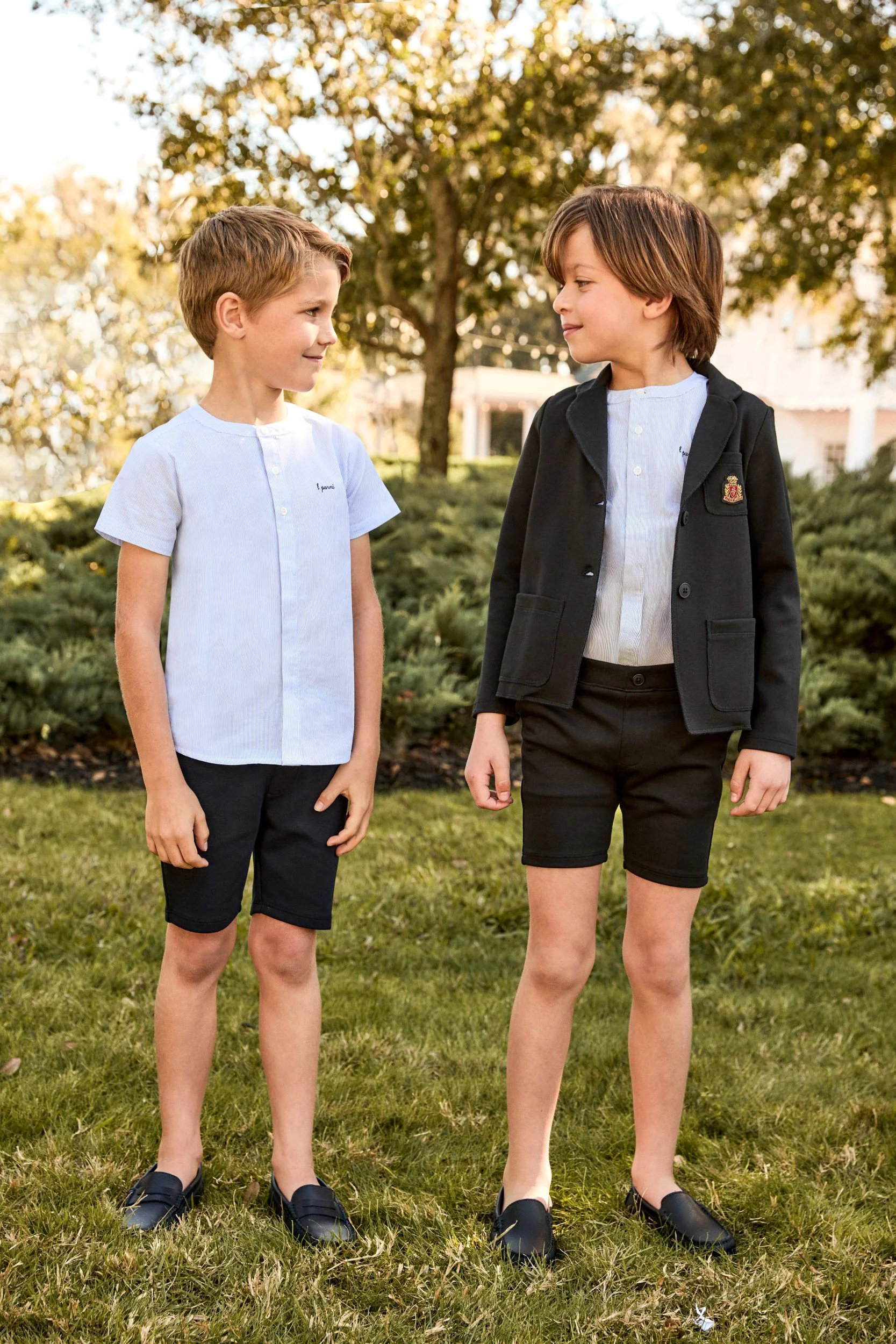 LITTLE PARNI BLACK DRESS SHORTS [FINAL SALE] - Image 2