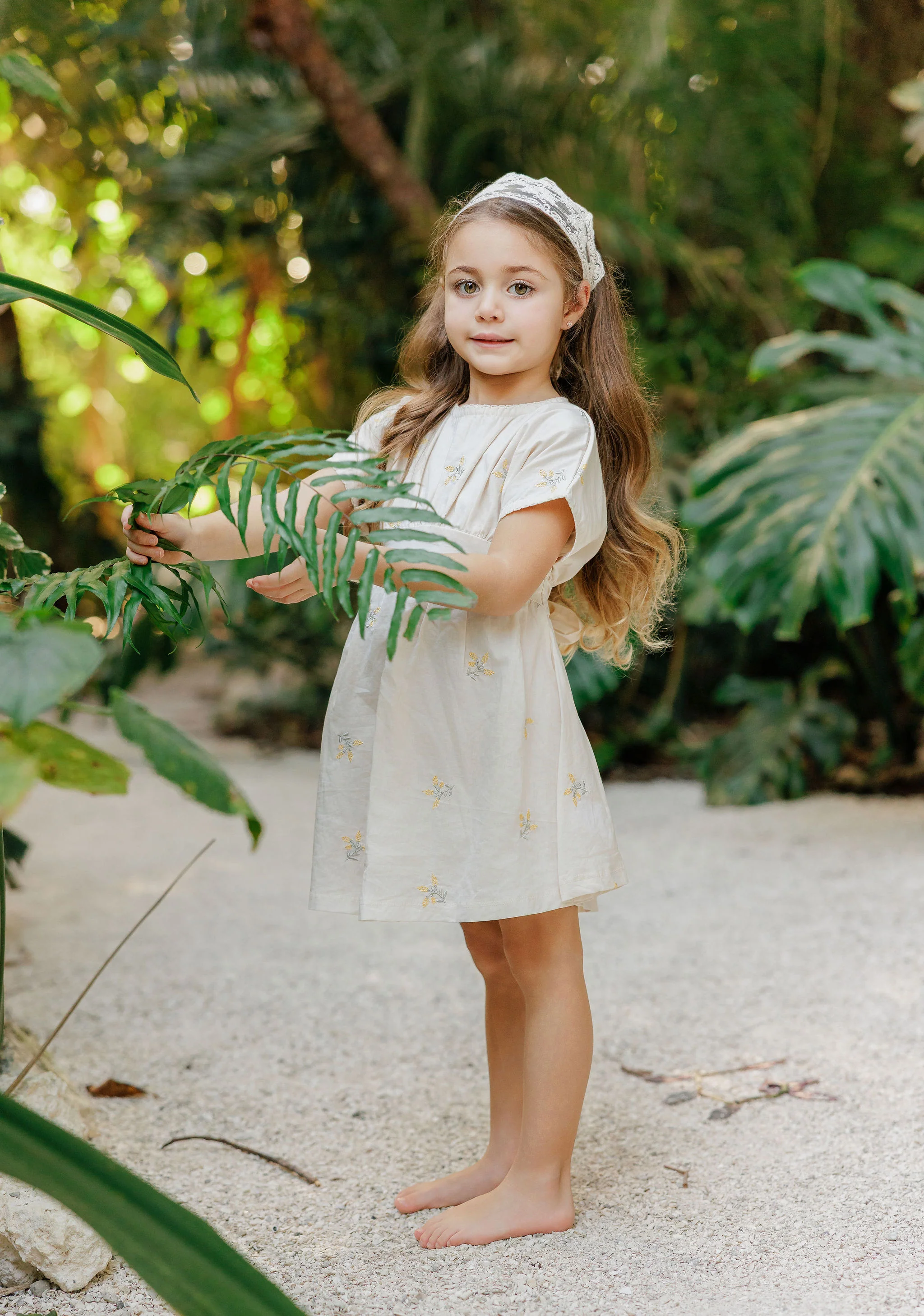LOOMS IVORY FLORAL EMBROIDERED DRESS [FINAL SALE] - Image 3