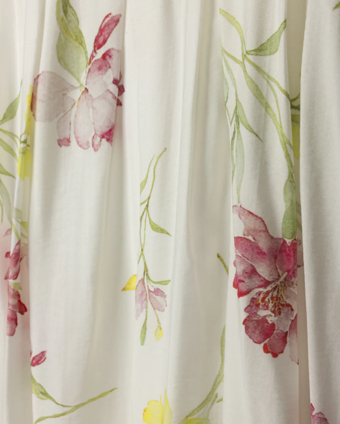 MINIMAL IVORY/PINK FLORAL RUFFLE TRIM JUMPER [FINAL SALE] - Image 2