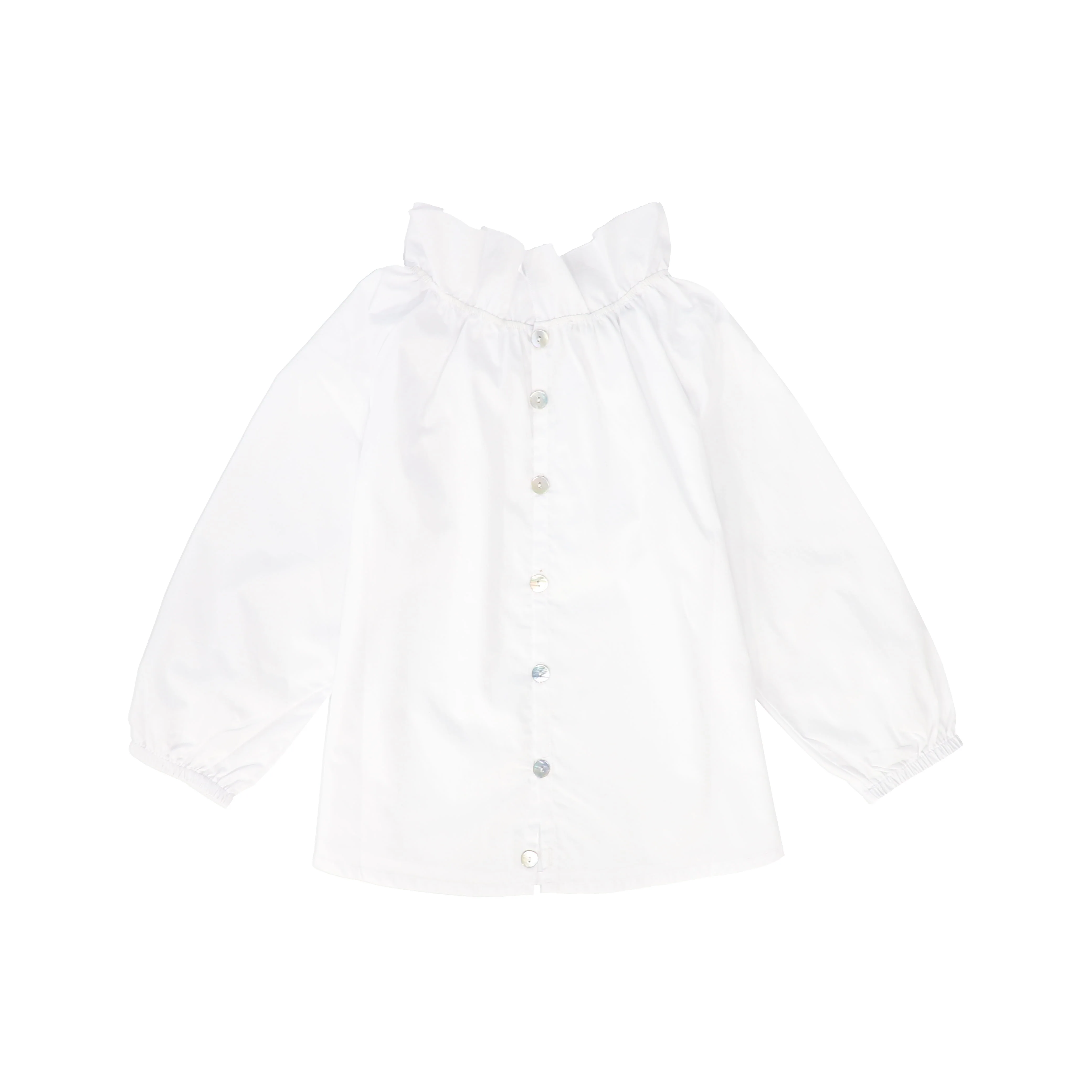MINIMU WHITE RUFFLE COLLAR BLOUSE [FINAL SALE] - Image 2