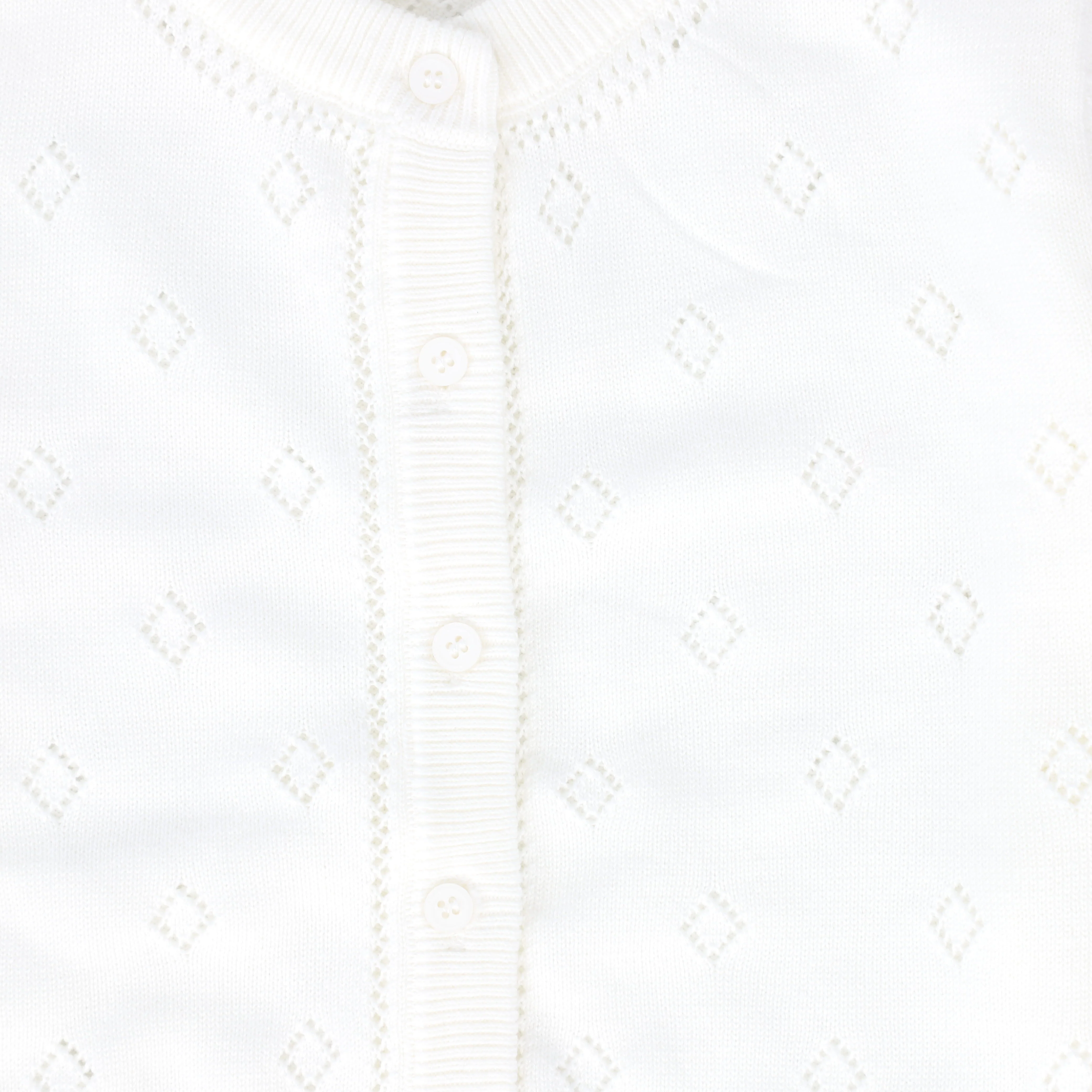 ONE CHILD IVORY POINTELLE CARDIGAN [FINAL SALE] - Image 2
