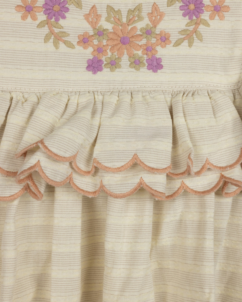 ONE CHILD OATMEAL FLOWY DETAILED JUMPER [FINAL SALE] - Image 2
