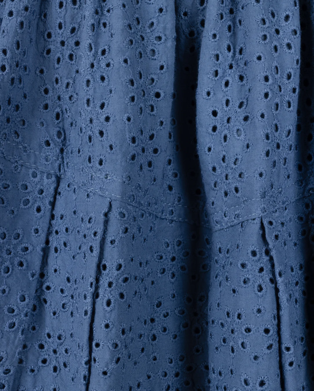 PAPILLON BLUE EYELET SKIRT [FINAL SALE] - Image 2