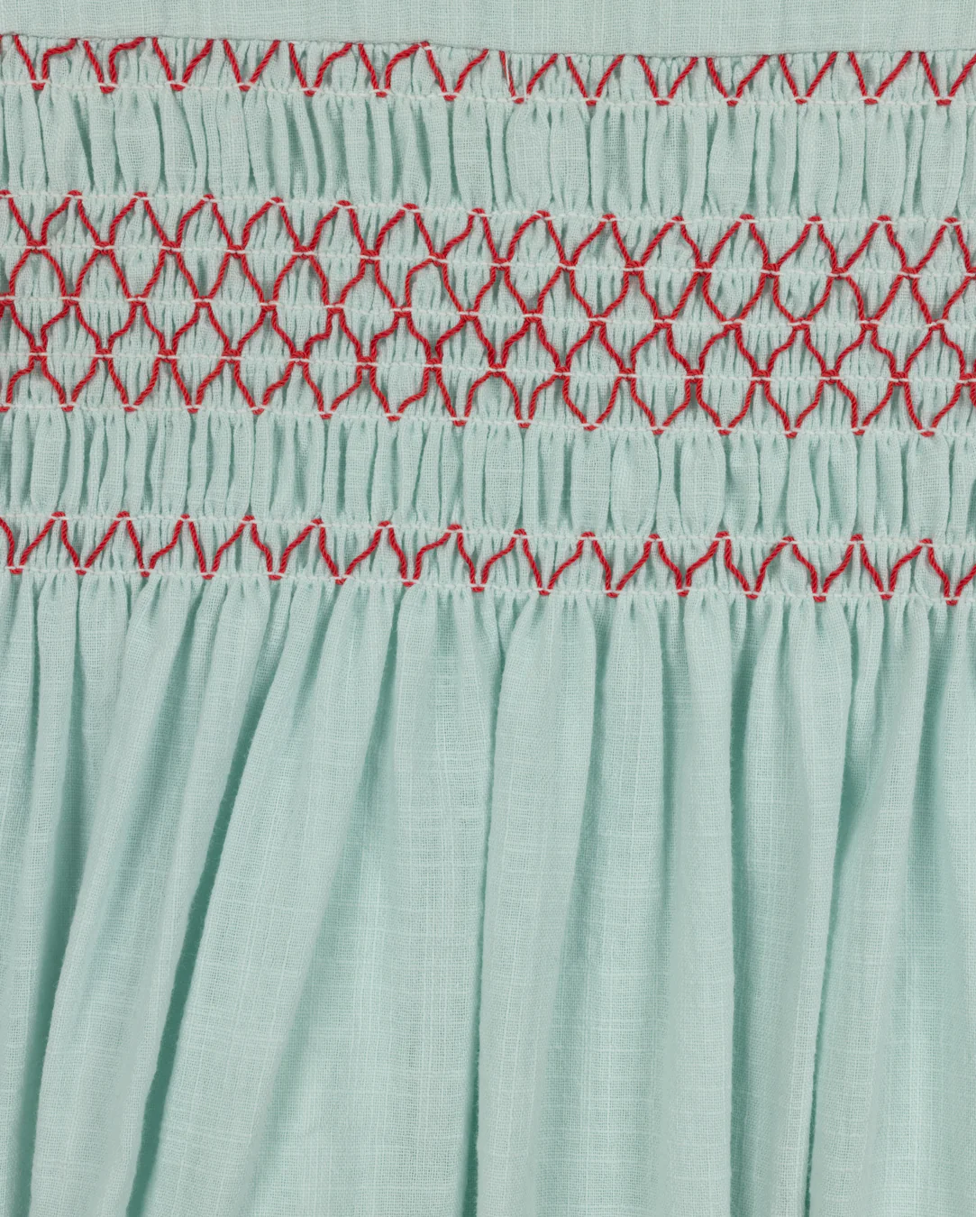 PAPILLON MINT SMOCK PETER PAN COLLAR DRESS [FINAL SALE] - Image 2