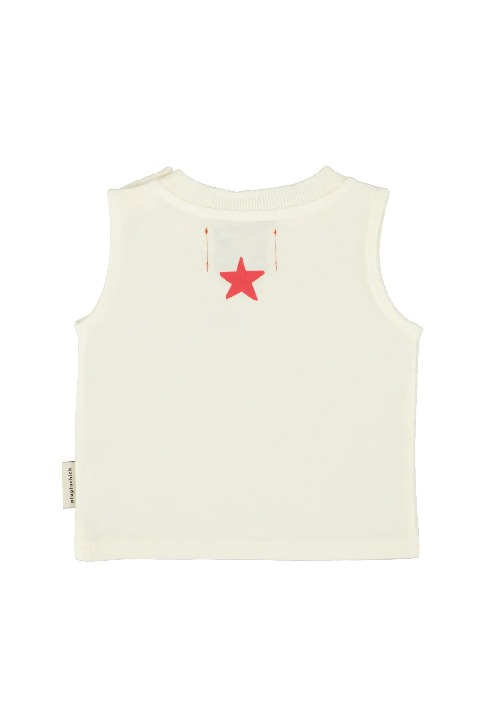 PIUPIUCHICK ECRU APPLE PATCH T-SHIRT [FINAL SALE] - Image 2