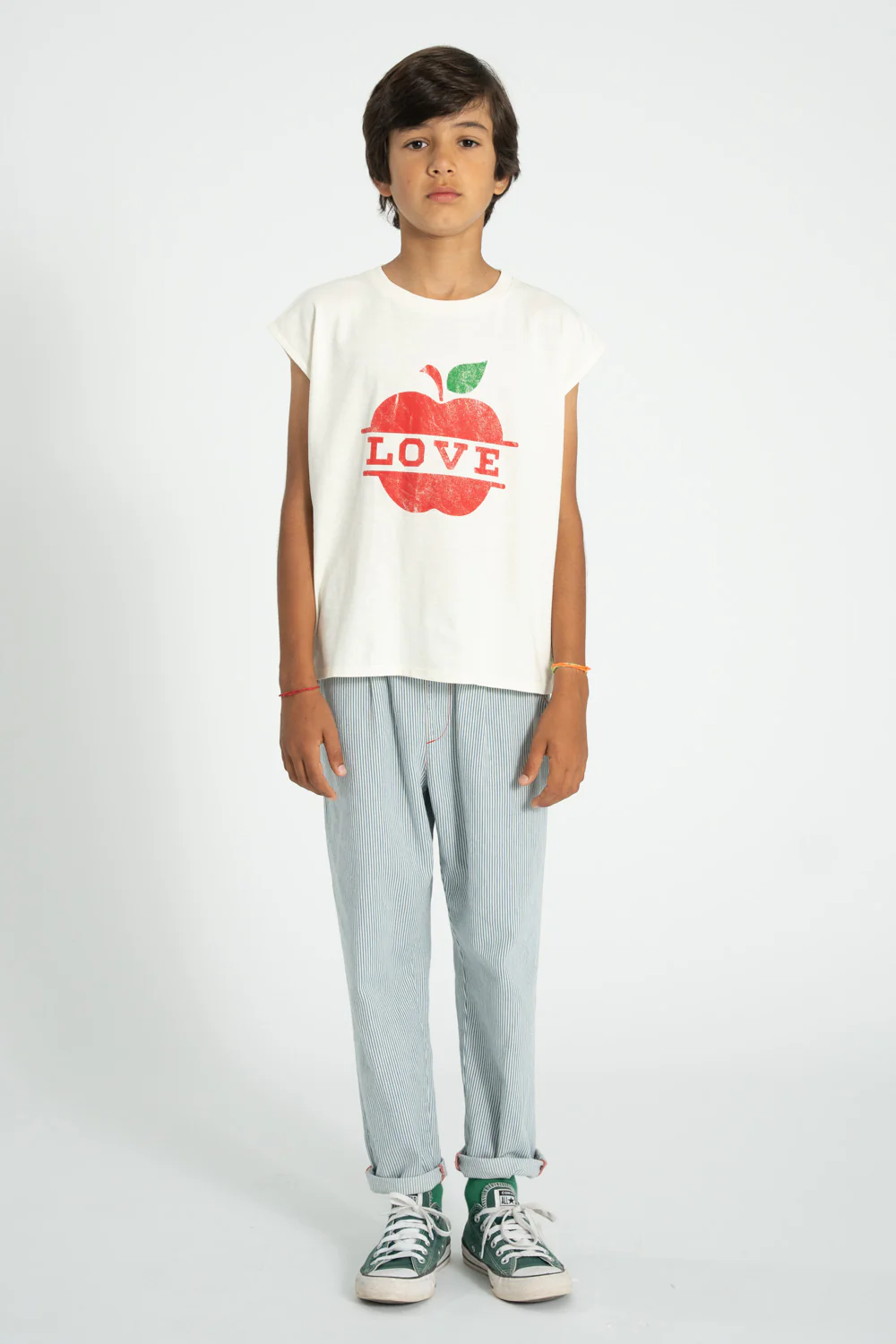 PIUPIUCHICK ECRU APPLE PATCH T-SHIRT [FINAL SALE] - Image 3