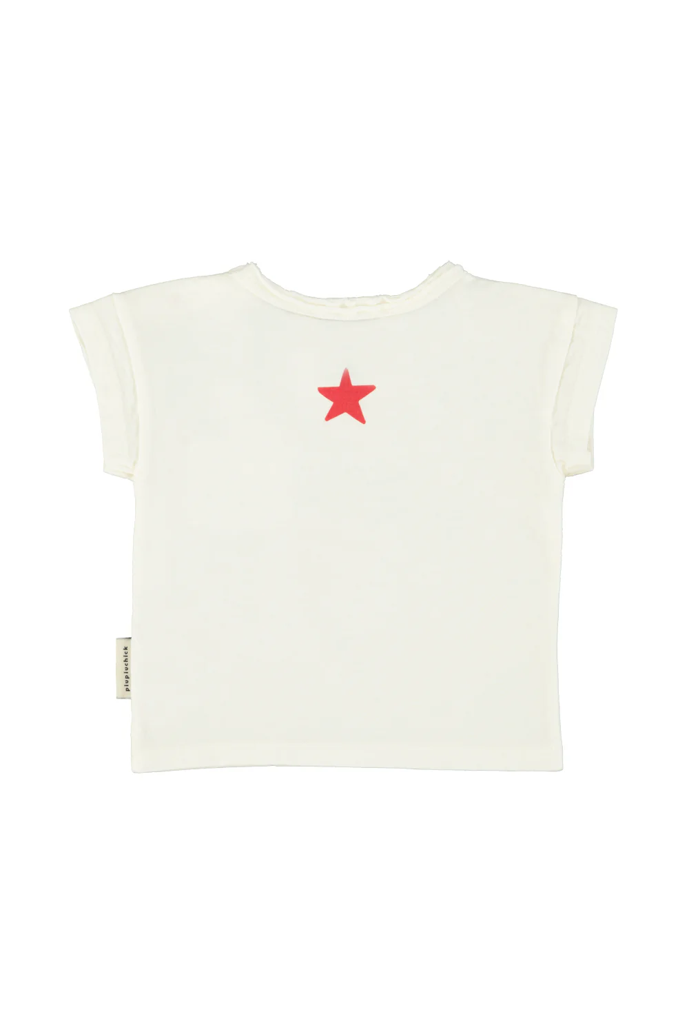 PIUPIUCHICK ECRU WORDED T-SHIRT [FINAL SALE] - Image 2