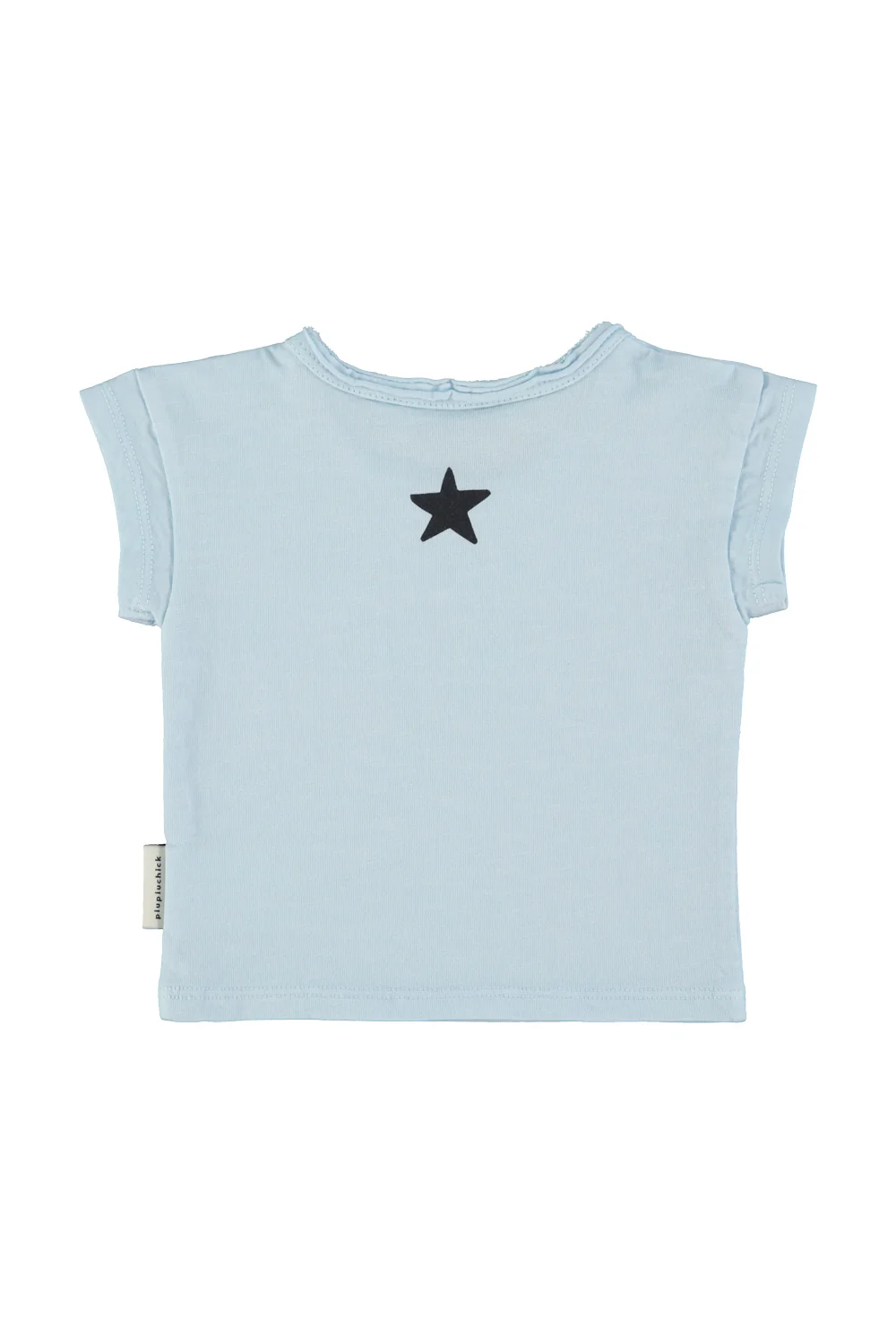 PIUPIUCHICK LIGHT BLUE WORDED T-SHIRT [FINAL SALE] - Image 2