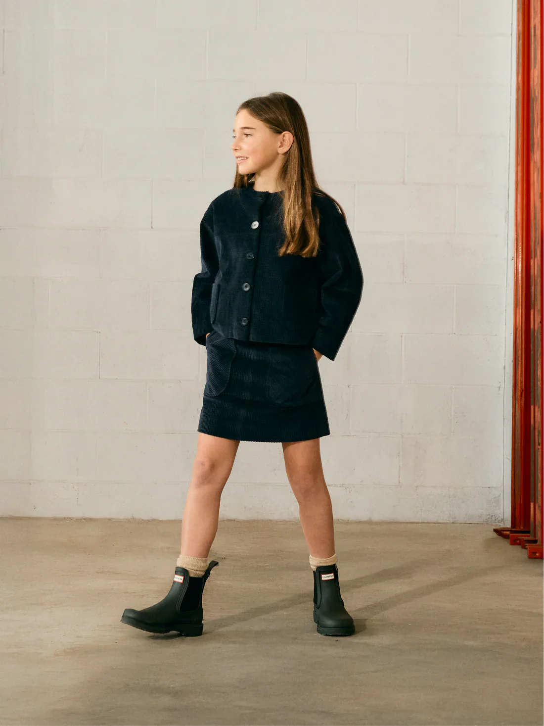 TANGERINE NAVY CORDUROY POCKET JACKET [FINAL SALE] - Image 3