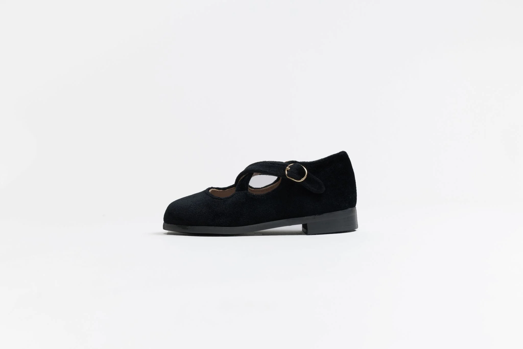 TANNERY & CO BLACK VELVET CRISS CROSS SHOE [FINAL SALE] - Image 2