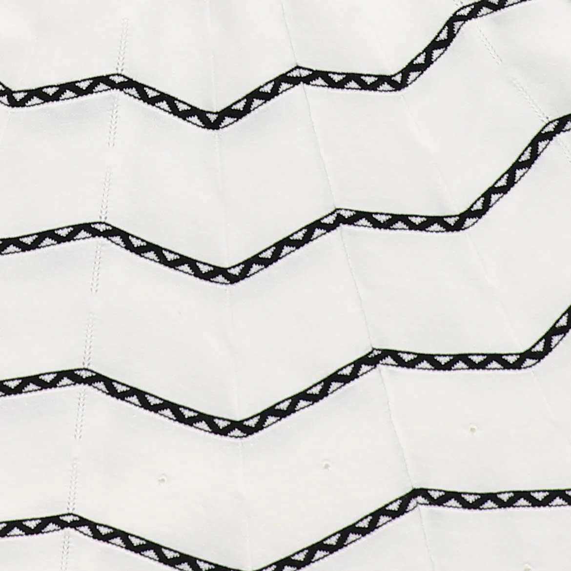 TWINSET WHITE/BLACK SILK KNIT LAYERED JUMPER [FINAL SALE] - Image 2