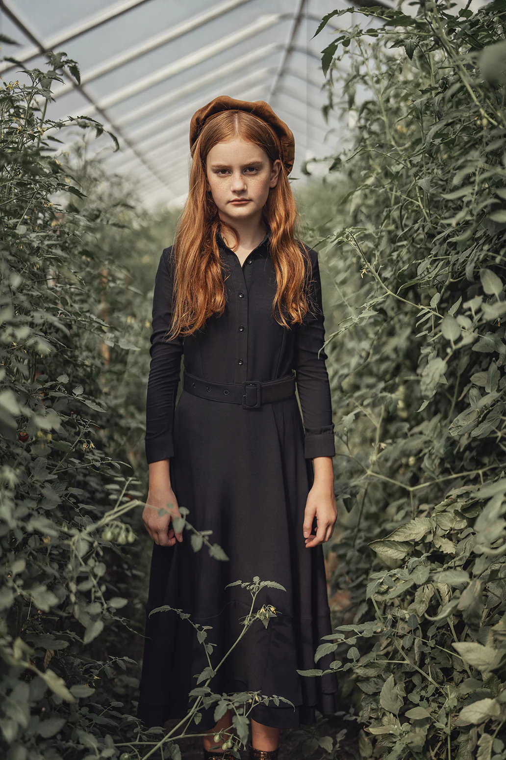 Valentina Black Belted Collar Dress [FINAL SALE] - Image 3