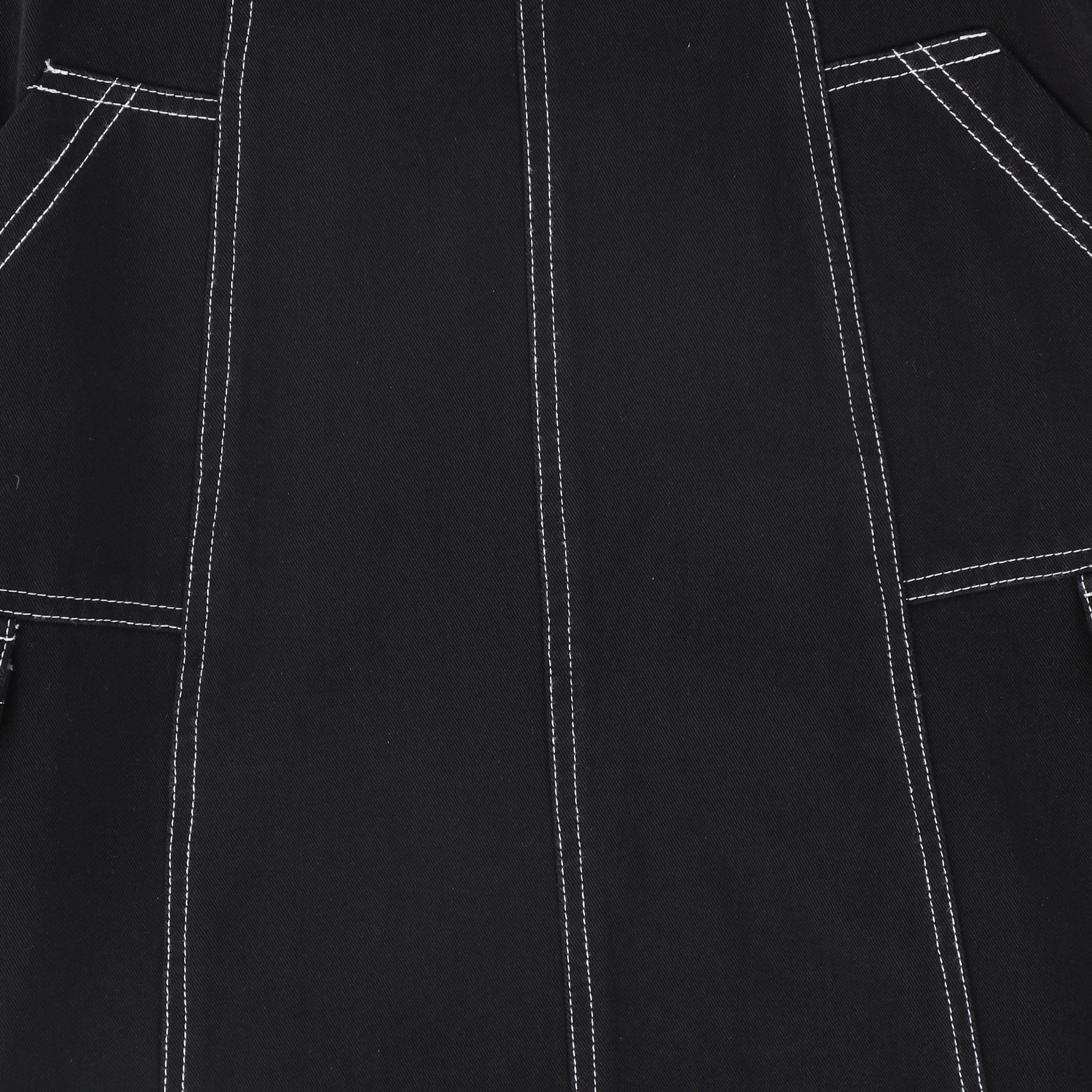 VALENTINA BLACK CARGO STITCH DETAIL MAXI SKIRT [FINAL SALE] - Image 3