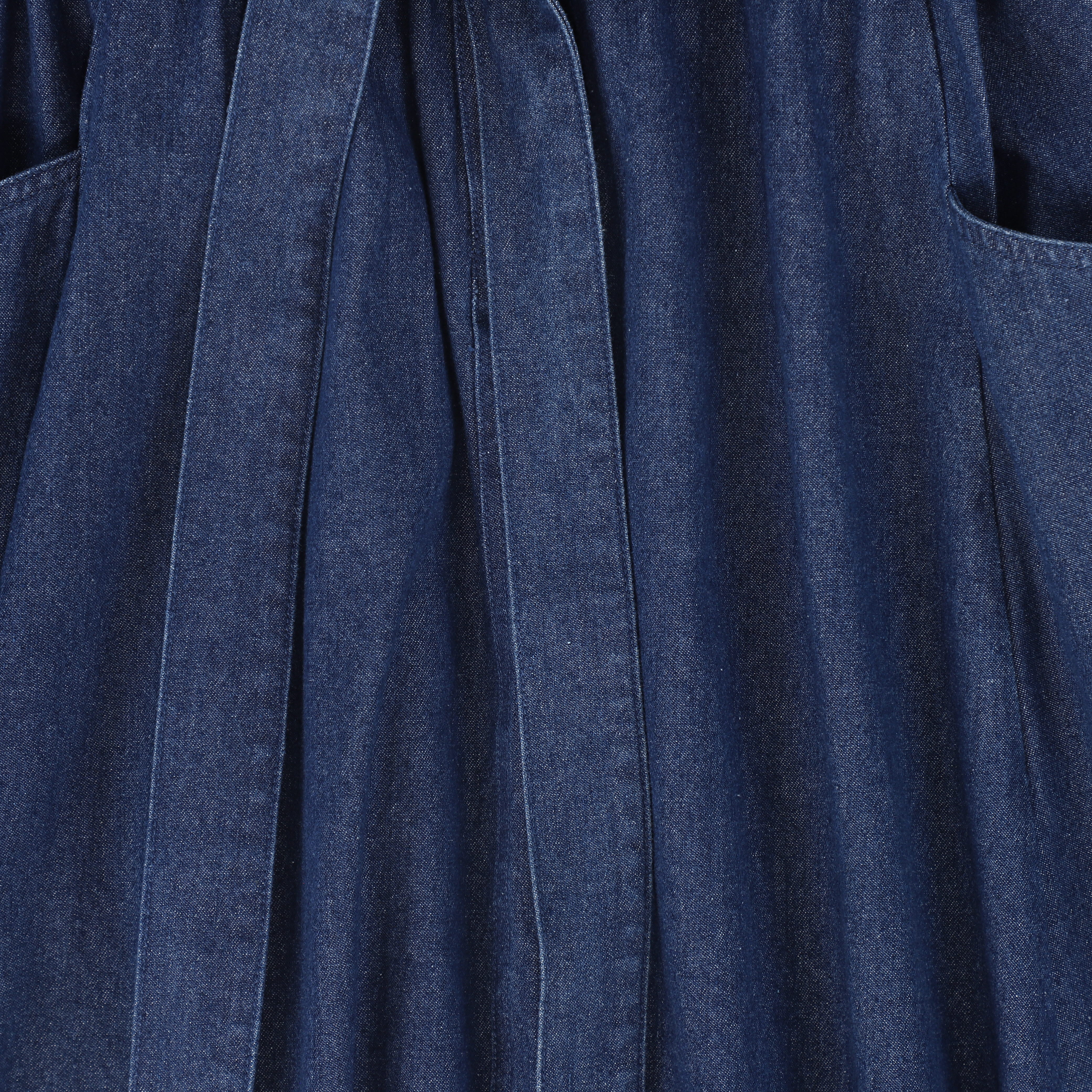 VALENTINA DENIM CARGO POCKET MAXI SKIRT [FINAL SALE] - Image 3