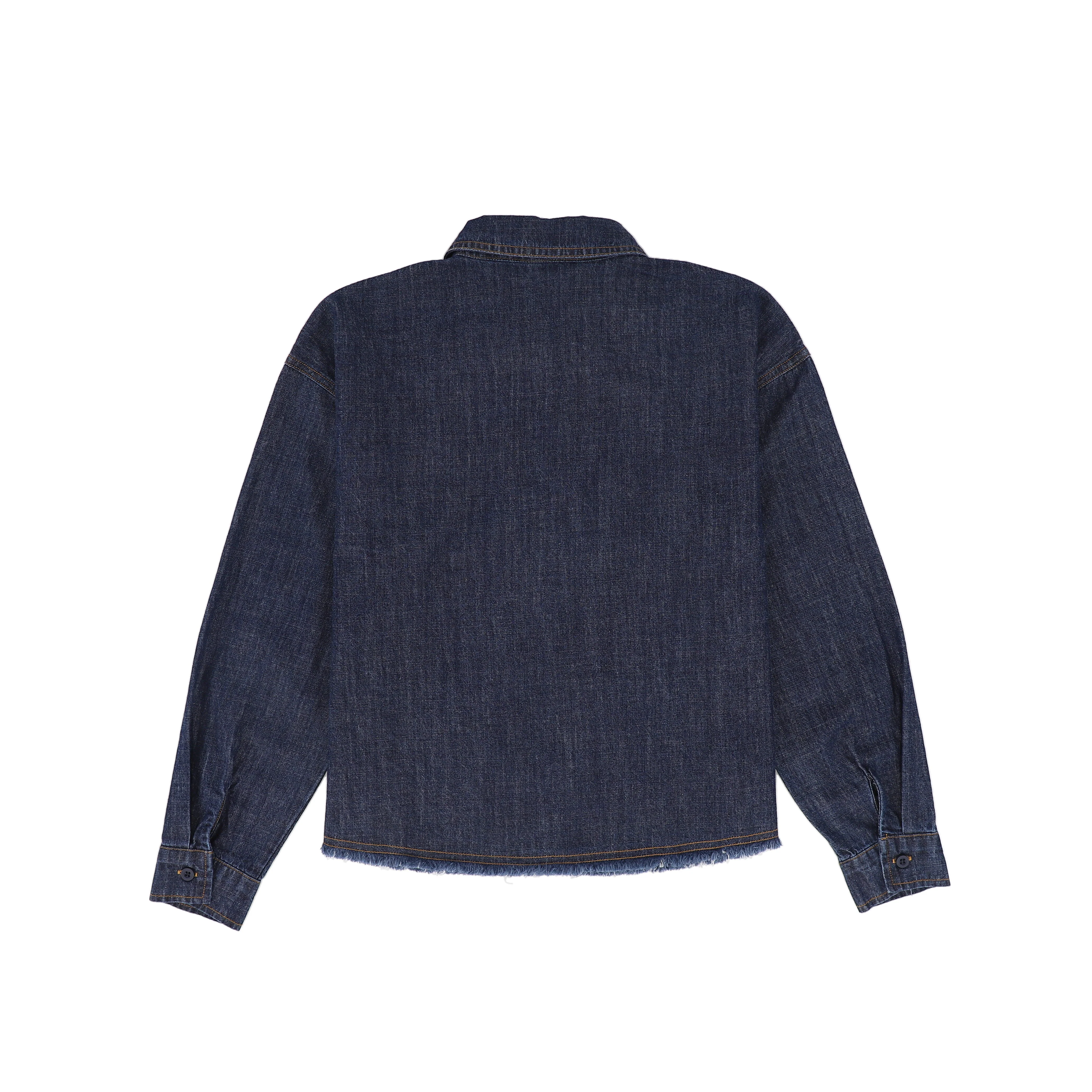 VALENTINA DENIM LEATHER POCKET SHIRT [FINAL SALE] - Image 2