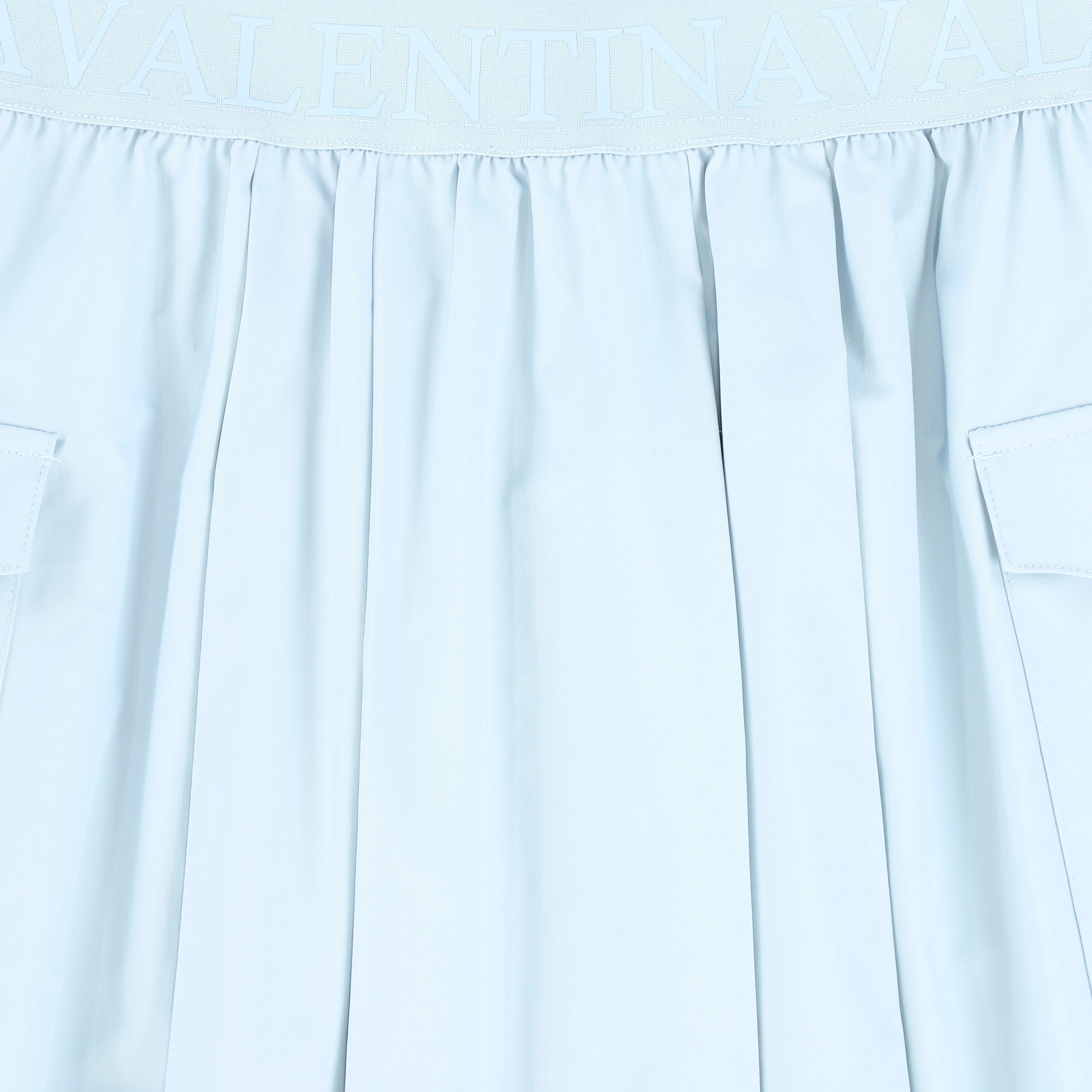 VALENTINA LIGHT BLUE PLEATED CARGO SKIRT [FINAL SALE] - Image 3