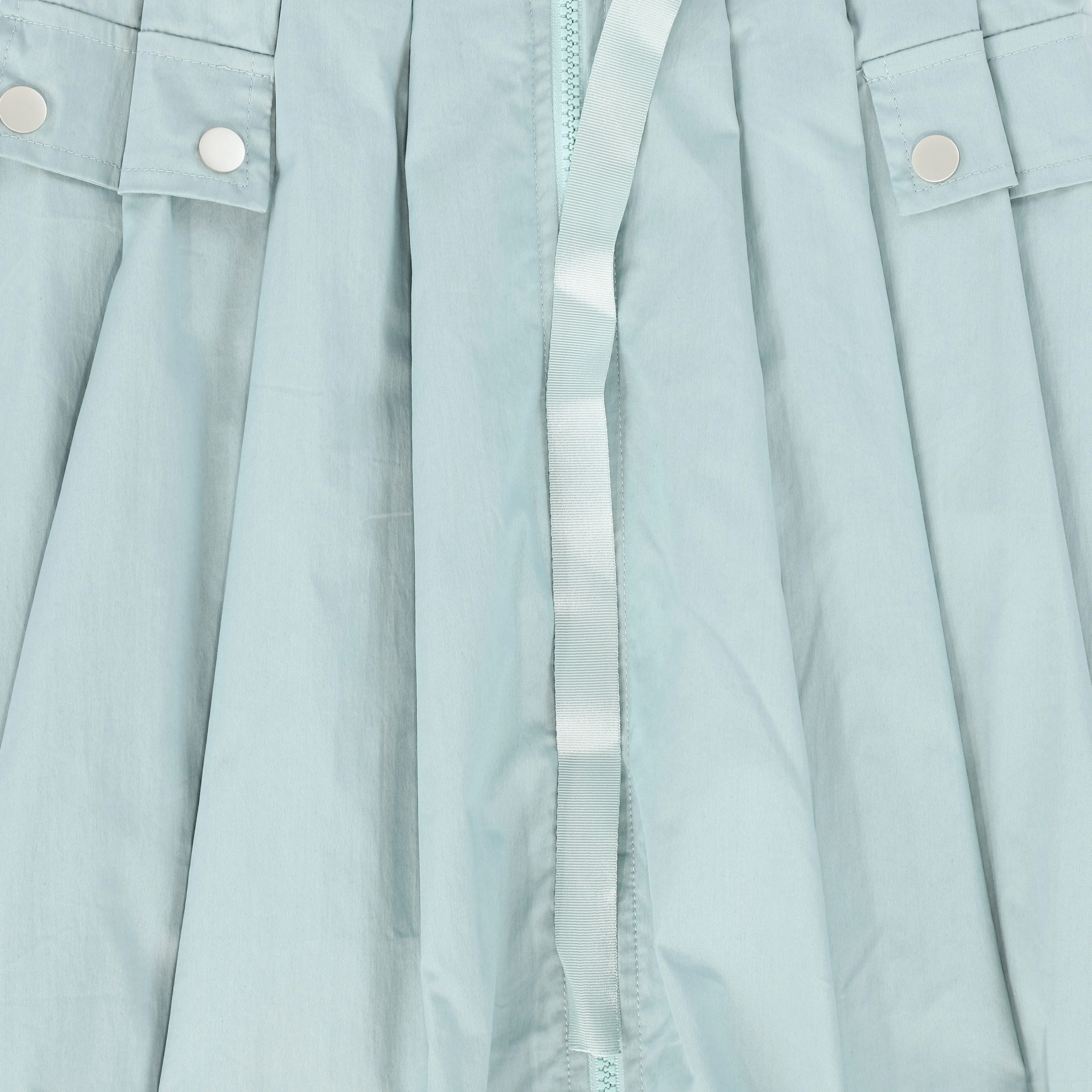 VALENTINA LIGHT BLUE PLEATED ZIPPER SKIRT [FINAL SALE] - Image 3