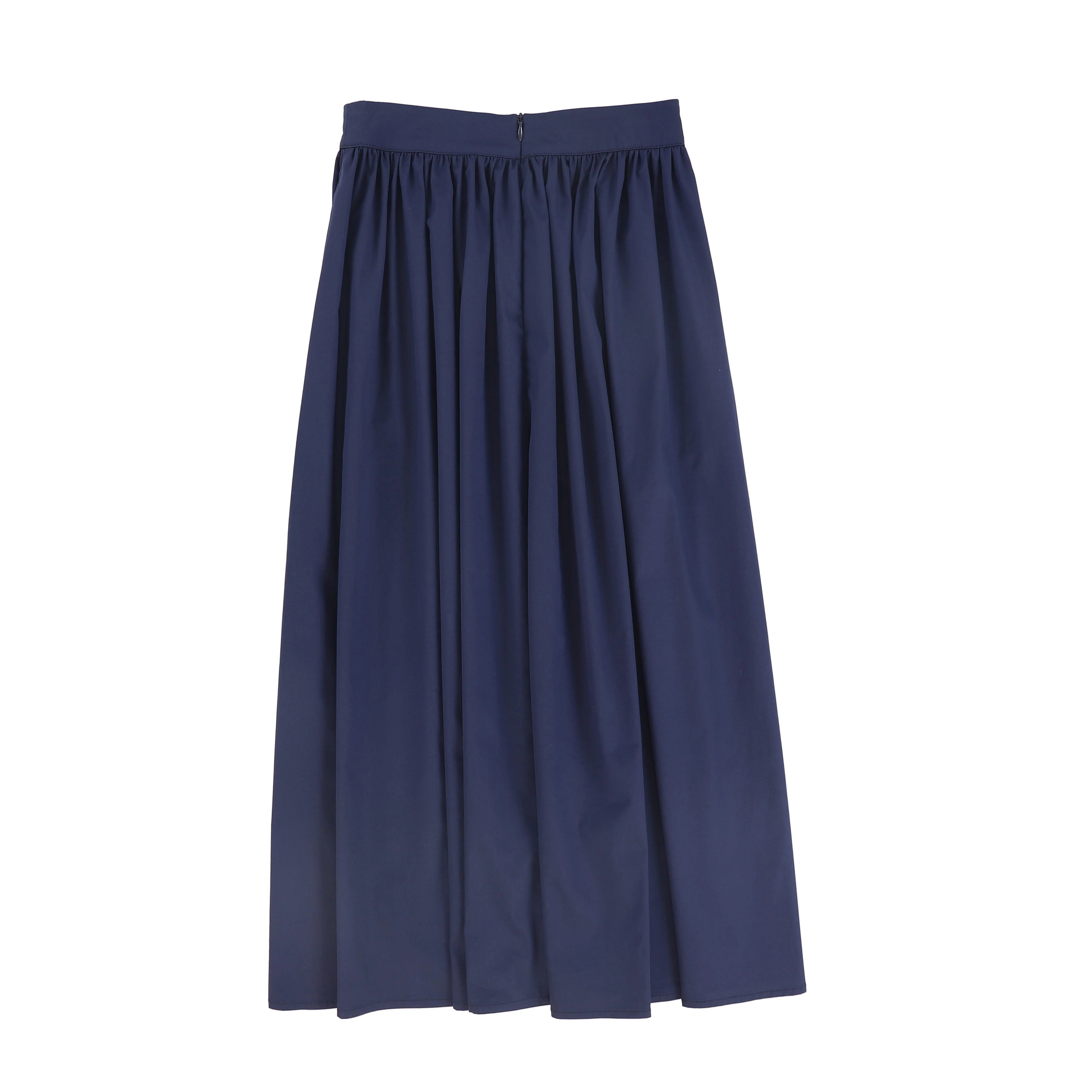 VALENTINA NAVY PLEATED MAXI CIRCLE SKIRT [FINAL SALE] - Image 2