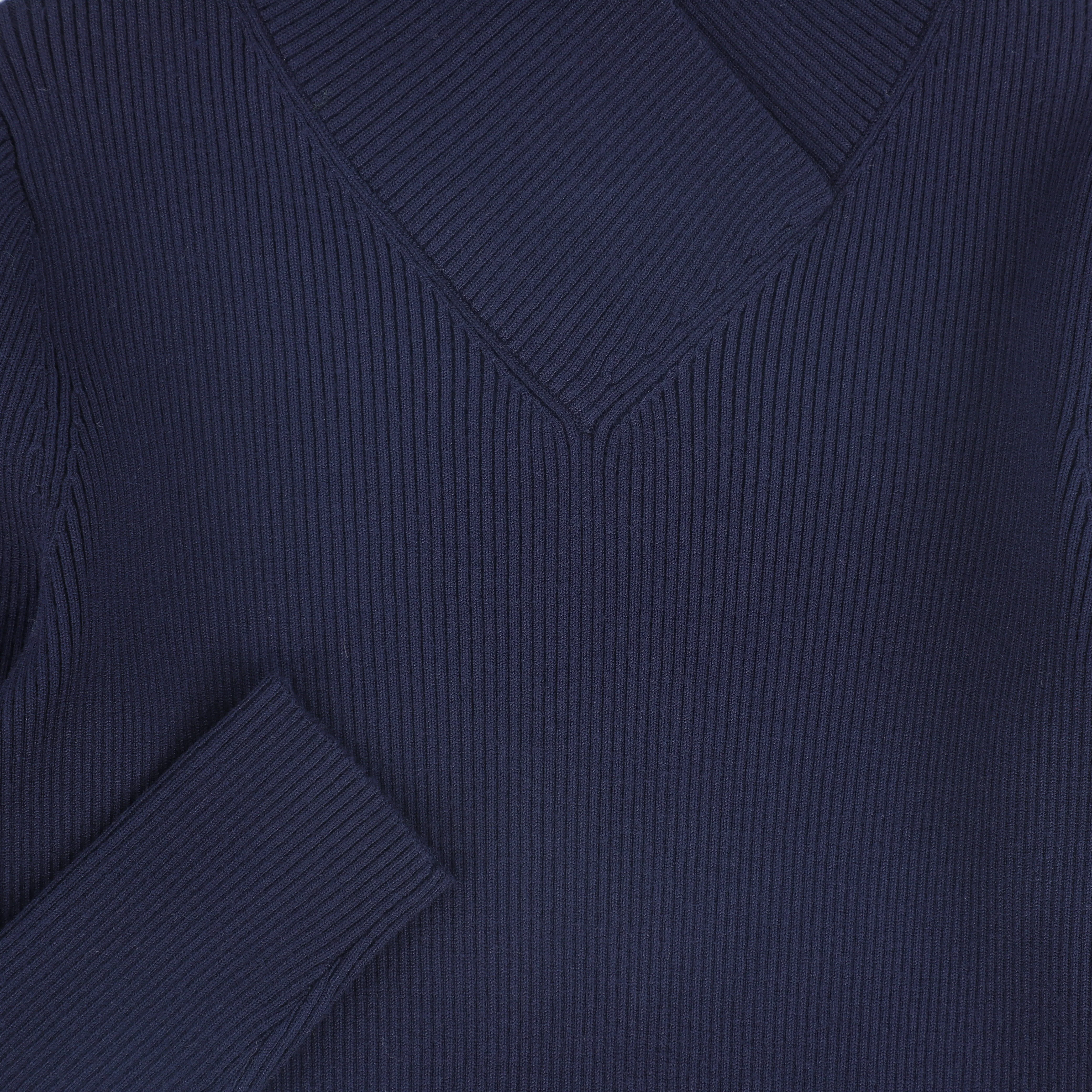 VALENTINA NAVY WRAP NECK TURTLENECK [FINAL SALE] - Image 3