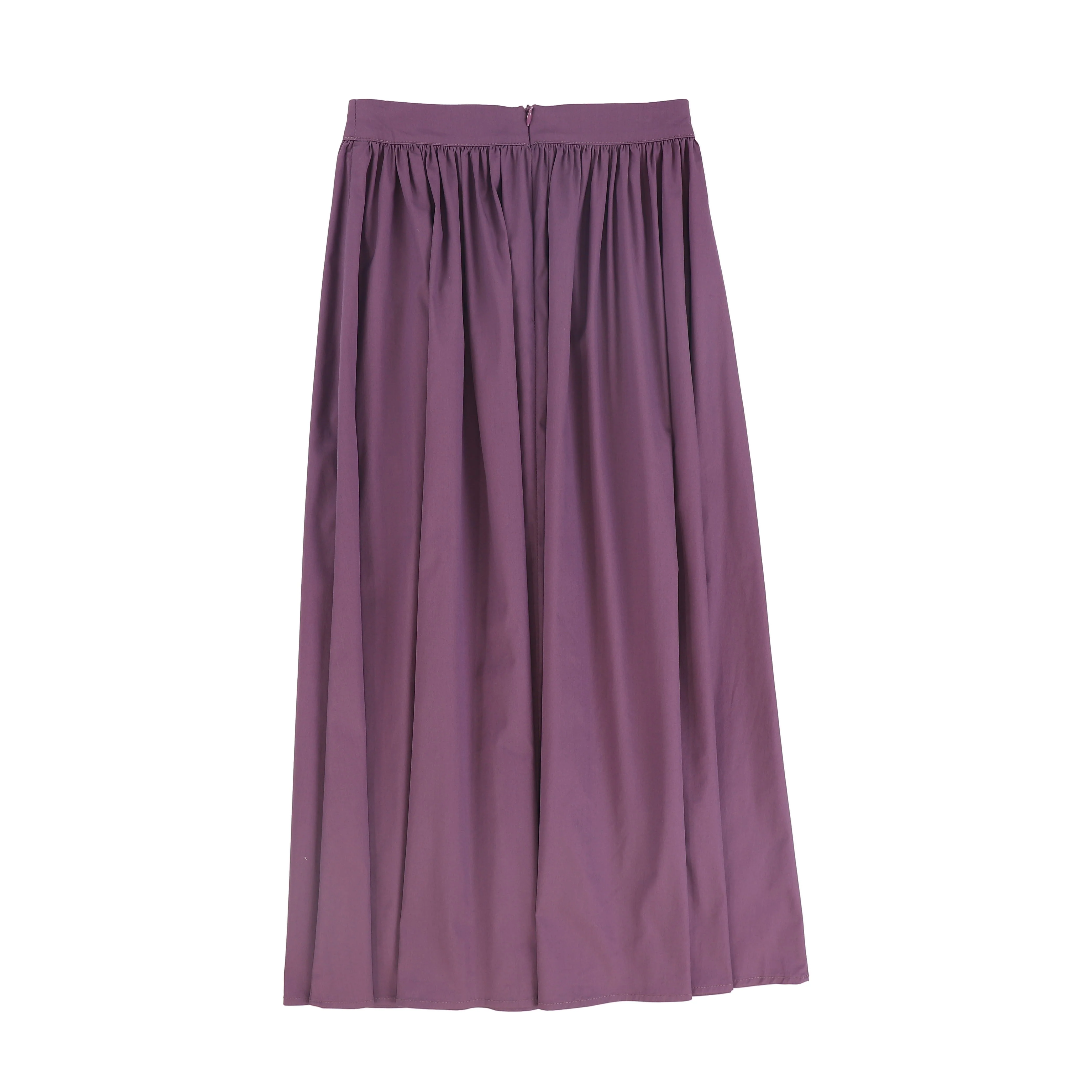 VALENTINA PURPLE PLEATED MAXI CIRCLE SKIRT [FINAL SALE] - Image 2