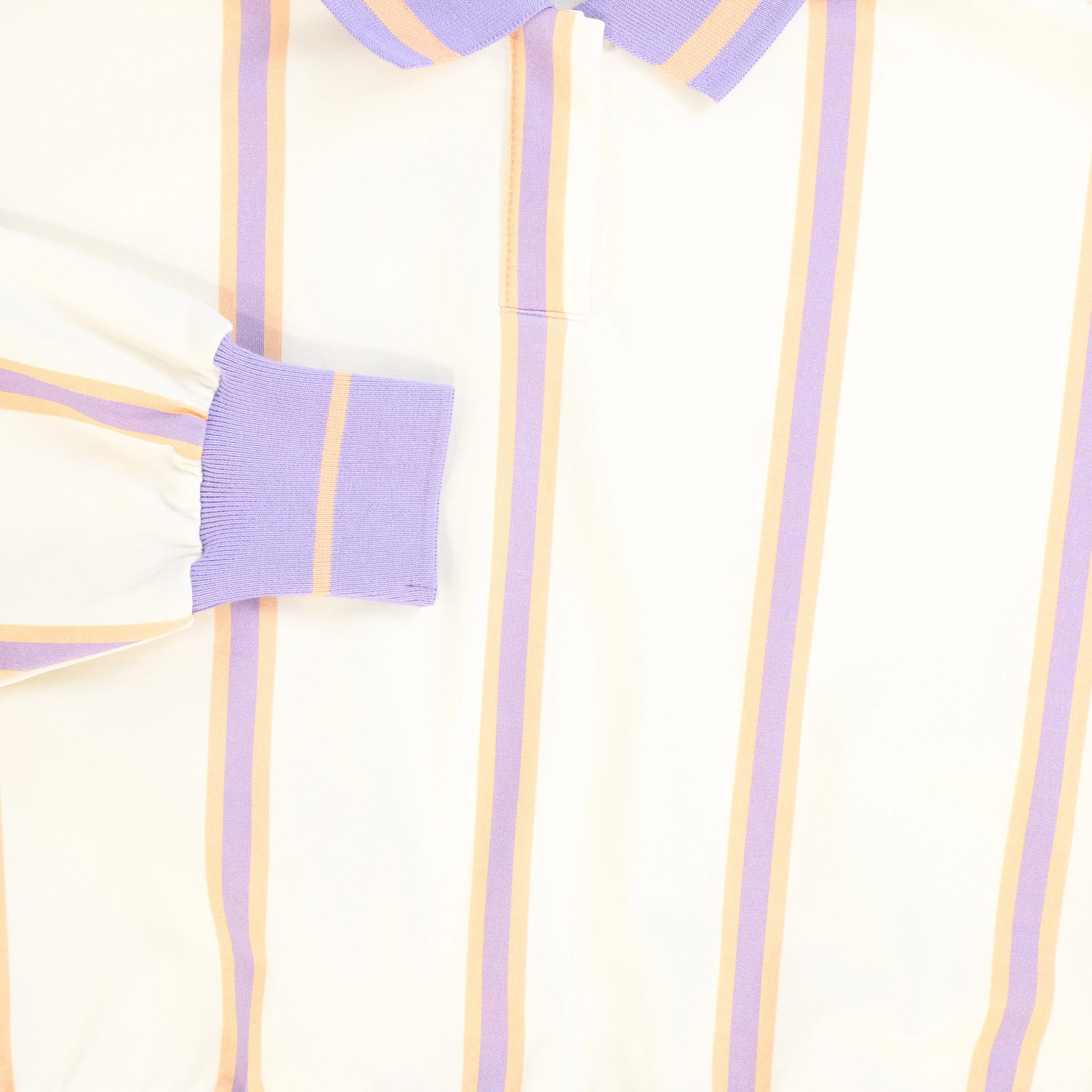 VALENTINA PURPLE STRIPE POLO SWEATSHIRT [FINAL SALE] - Image 3