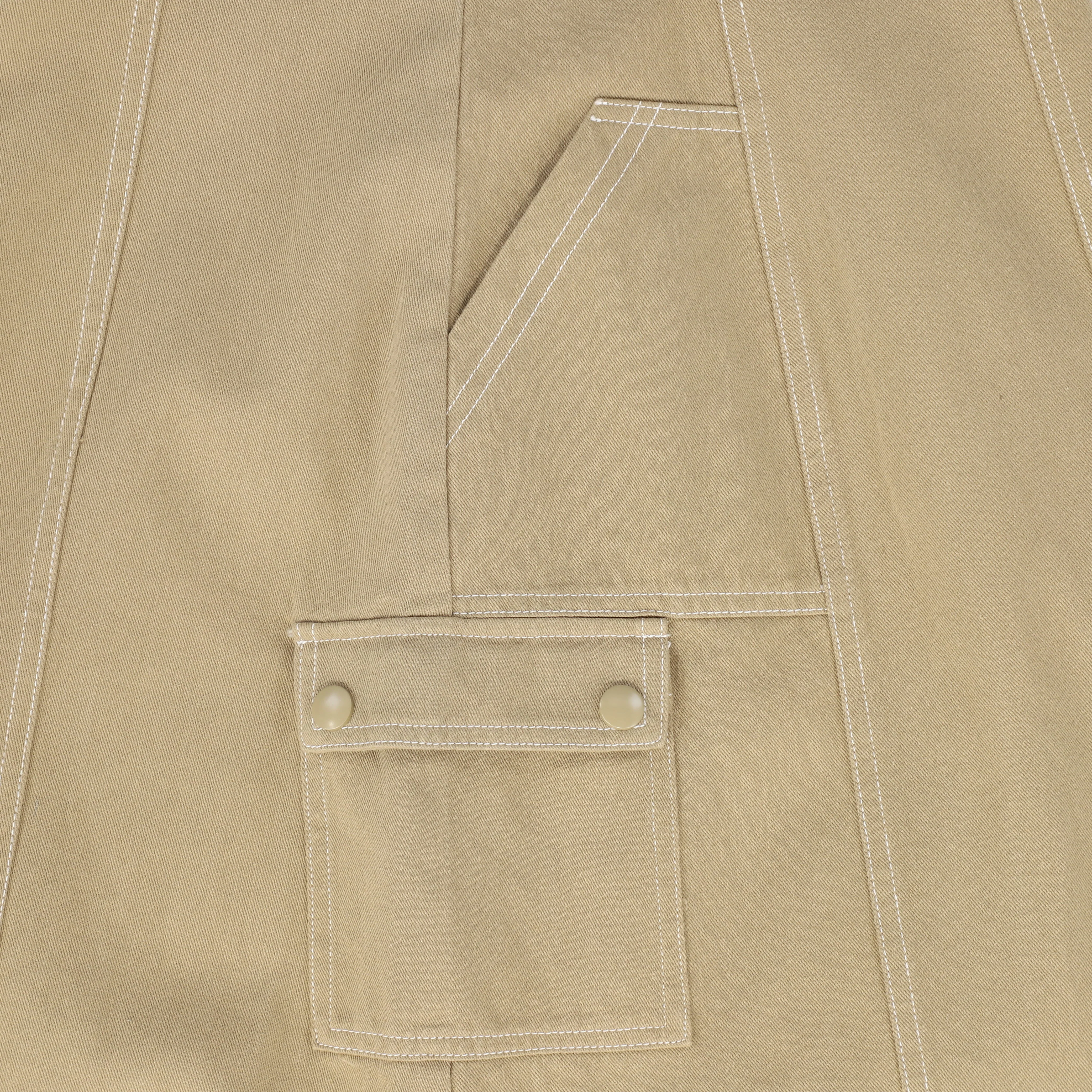 VALENTINA TAN CARGO STITCH DETAIL MAXI SKIRT [FINAL SALE] - Image 3