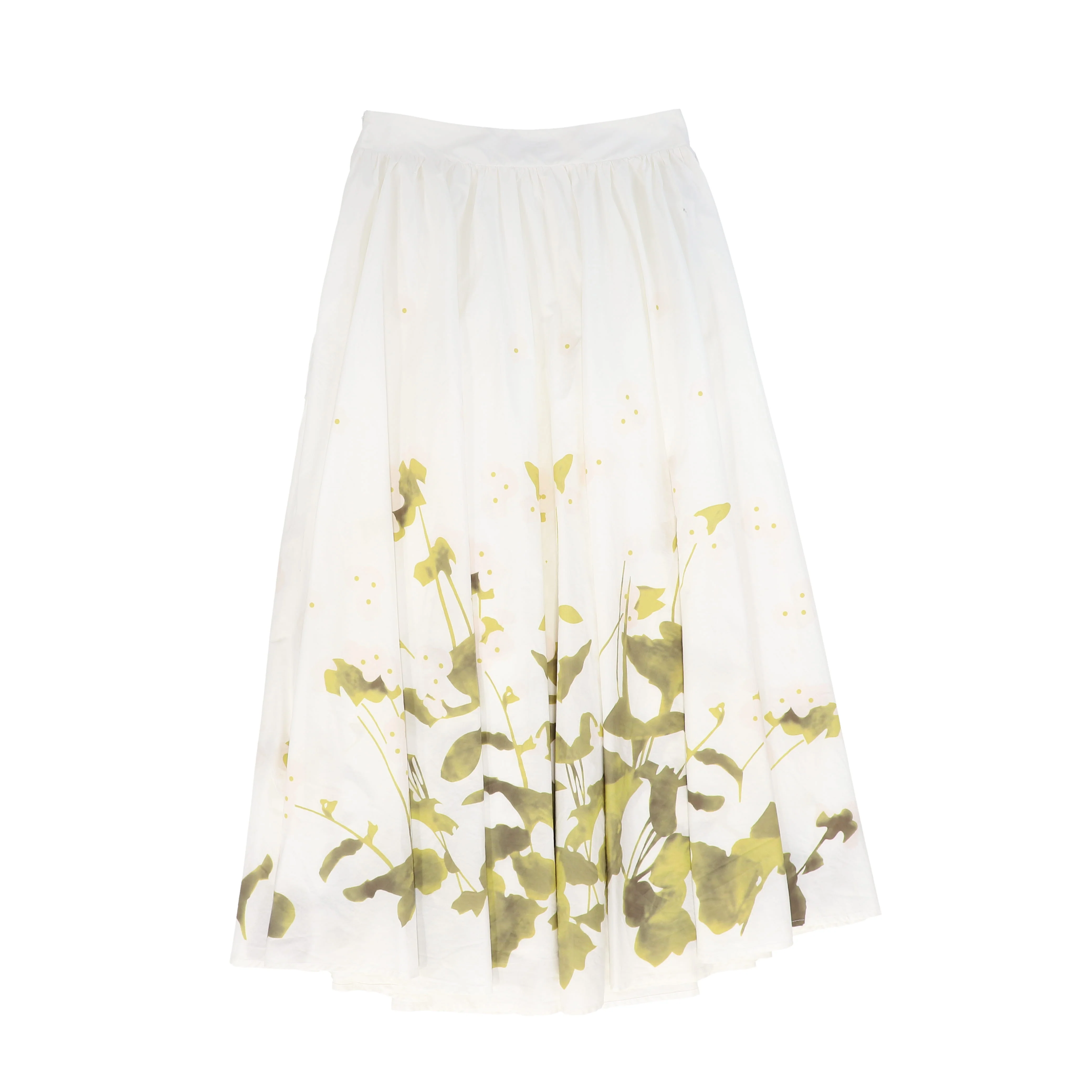 VALENTINA WHITE FLOWER PRINT SKIRT [FINAL SALE] - Image 2