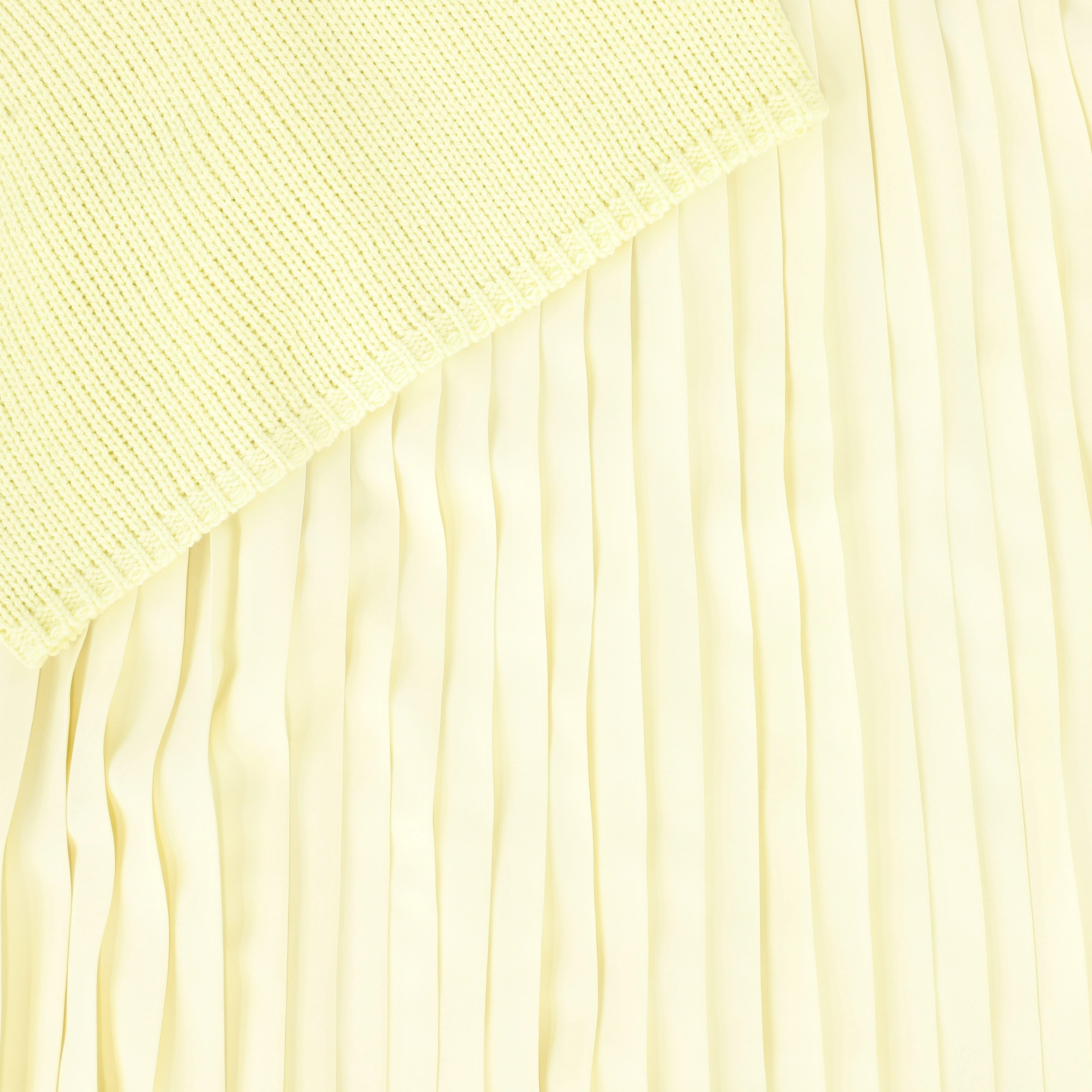VALENTINA LEMON KNIT PLEATED MAXI DRESS [FINAL SALE] - Image 3