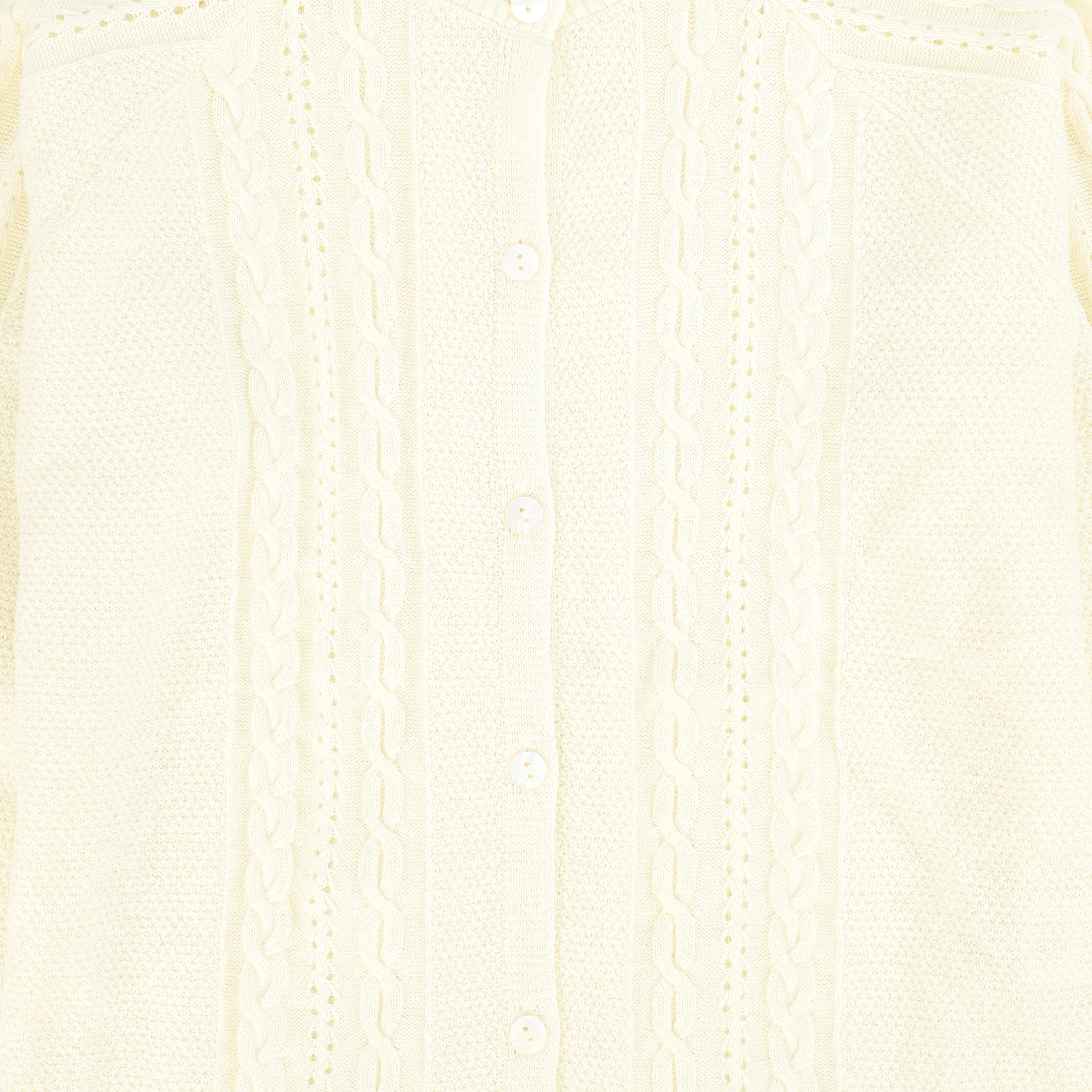 VALENTINA LEMON POINTELLE BRAIDED CARDIGAN [FINAL SALE] - Image 3