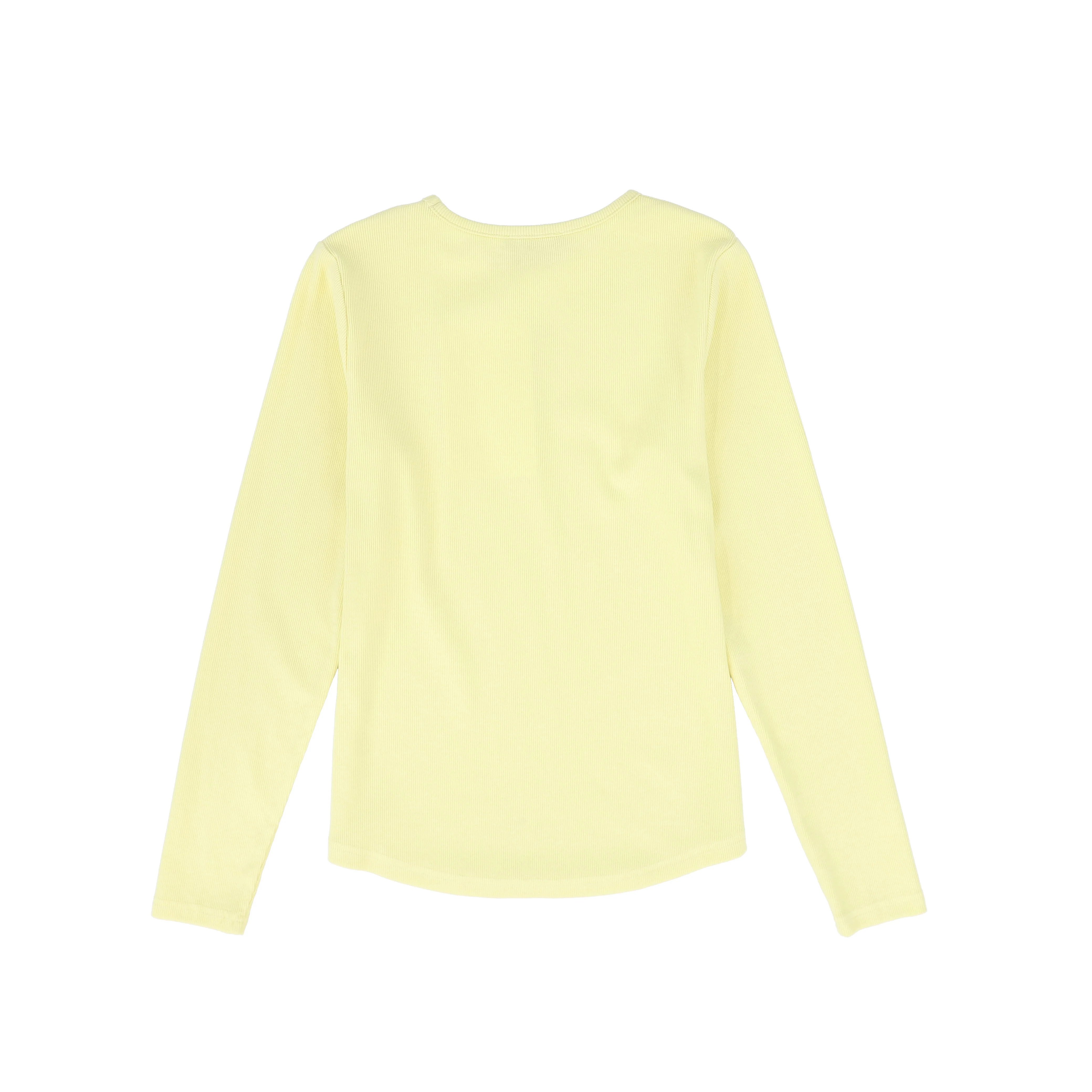 VALENTINA YELLOW RIBBED LOGO PATCH T-SHIRT [FINAL SALE] - Image 2