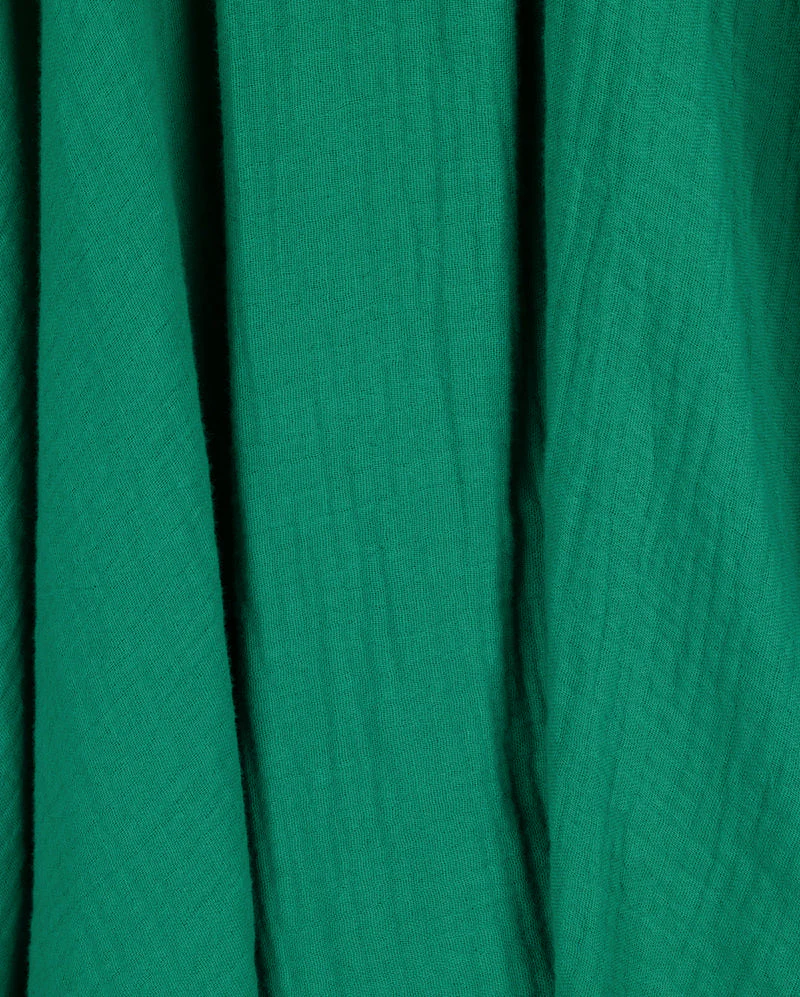 VIBE GREEN GAUZE MIDI SKIRT [FINAL SALE] - Image 2