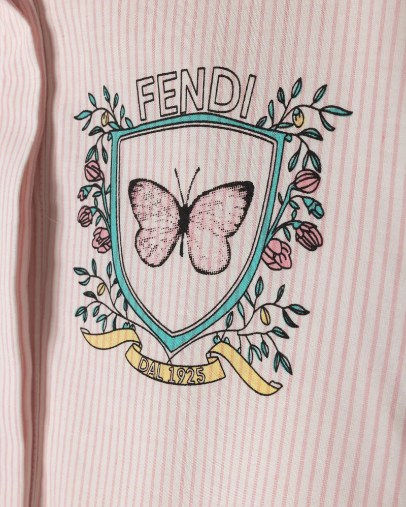 VIBE PINK PINSTRIPED BELTED SHIRT DRESS [FINAL SALE] - Image 2