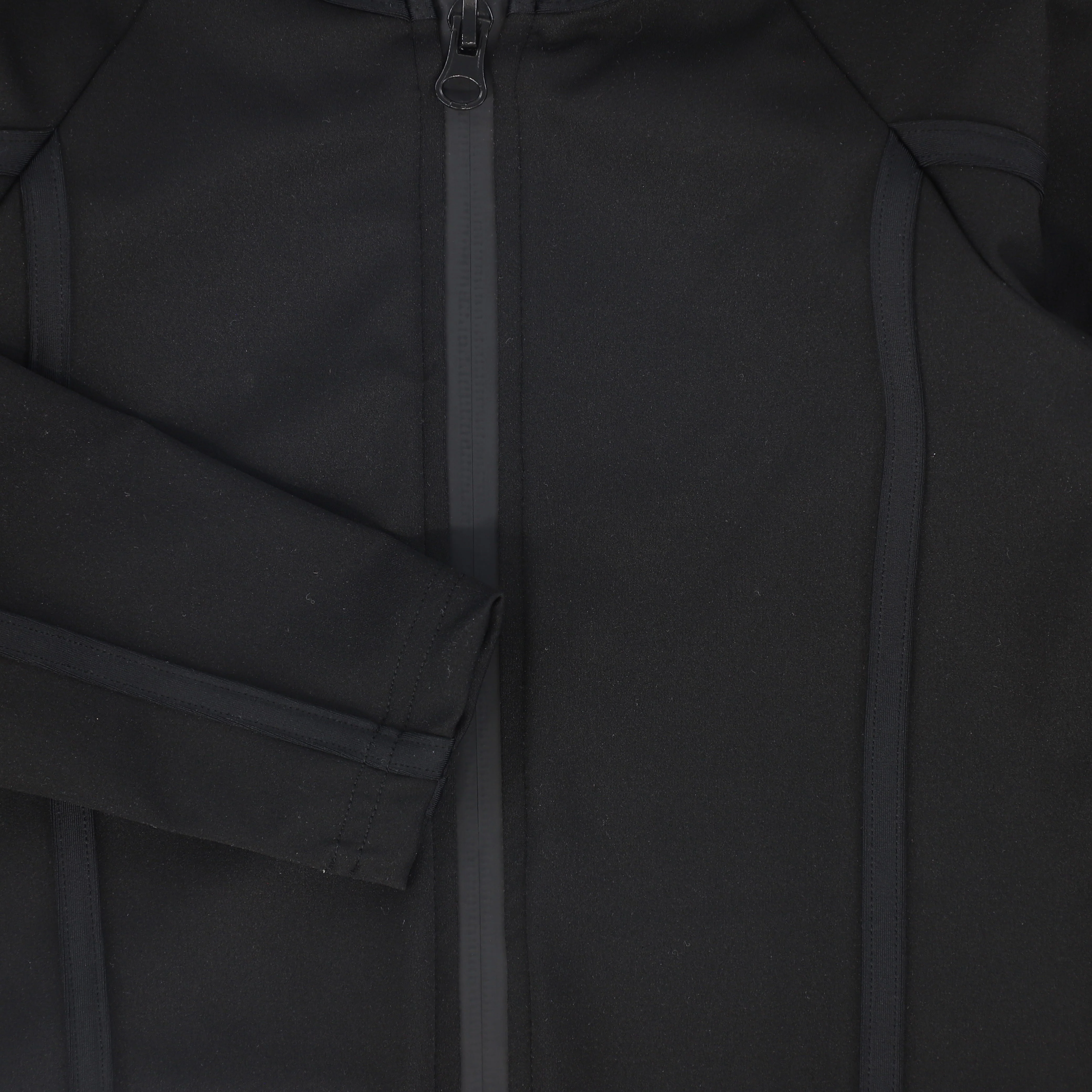 WATER CLUB BLACK CONTRAST HALF ZIP LS SWIMSUIT - Image 3