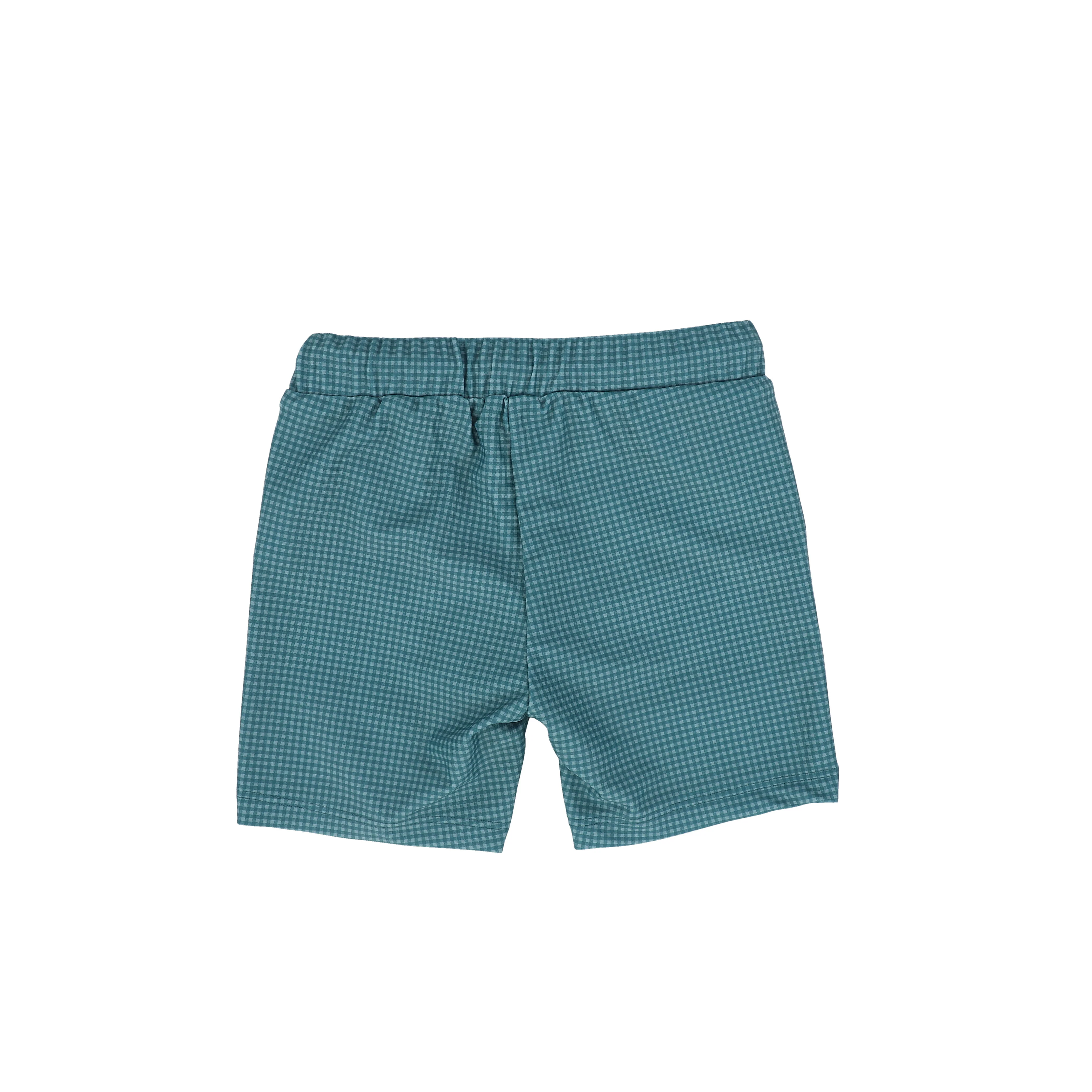 WATER CLUB BLUE CHECKED SHORTS SET - Image 5