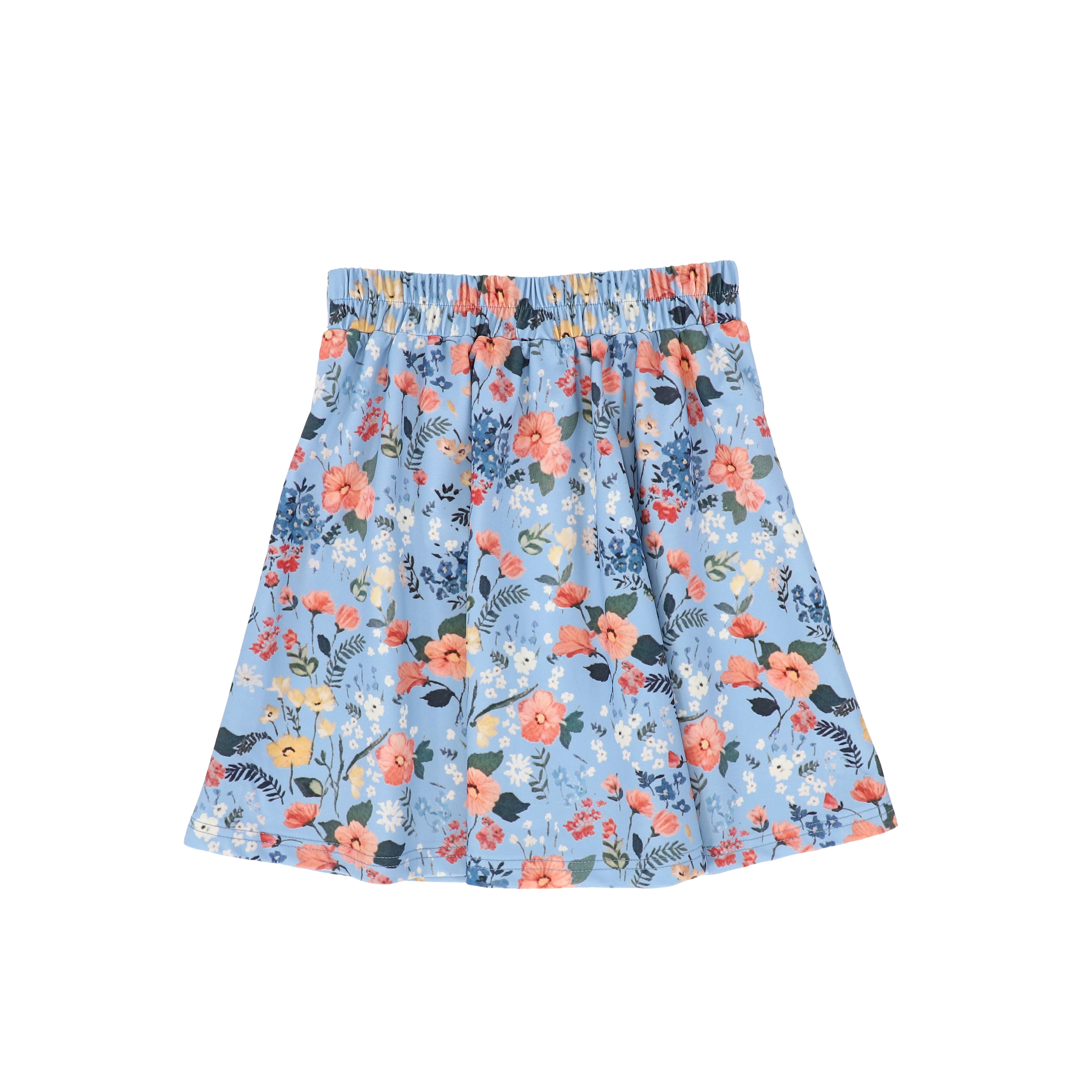 WATER CLUB BLUE FLORAL OUTLINE SWIM SKIRT - Image 2