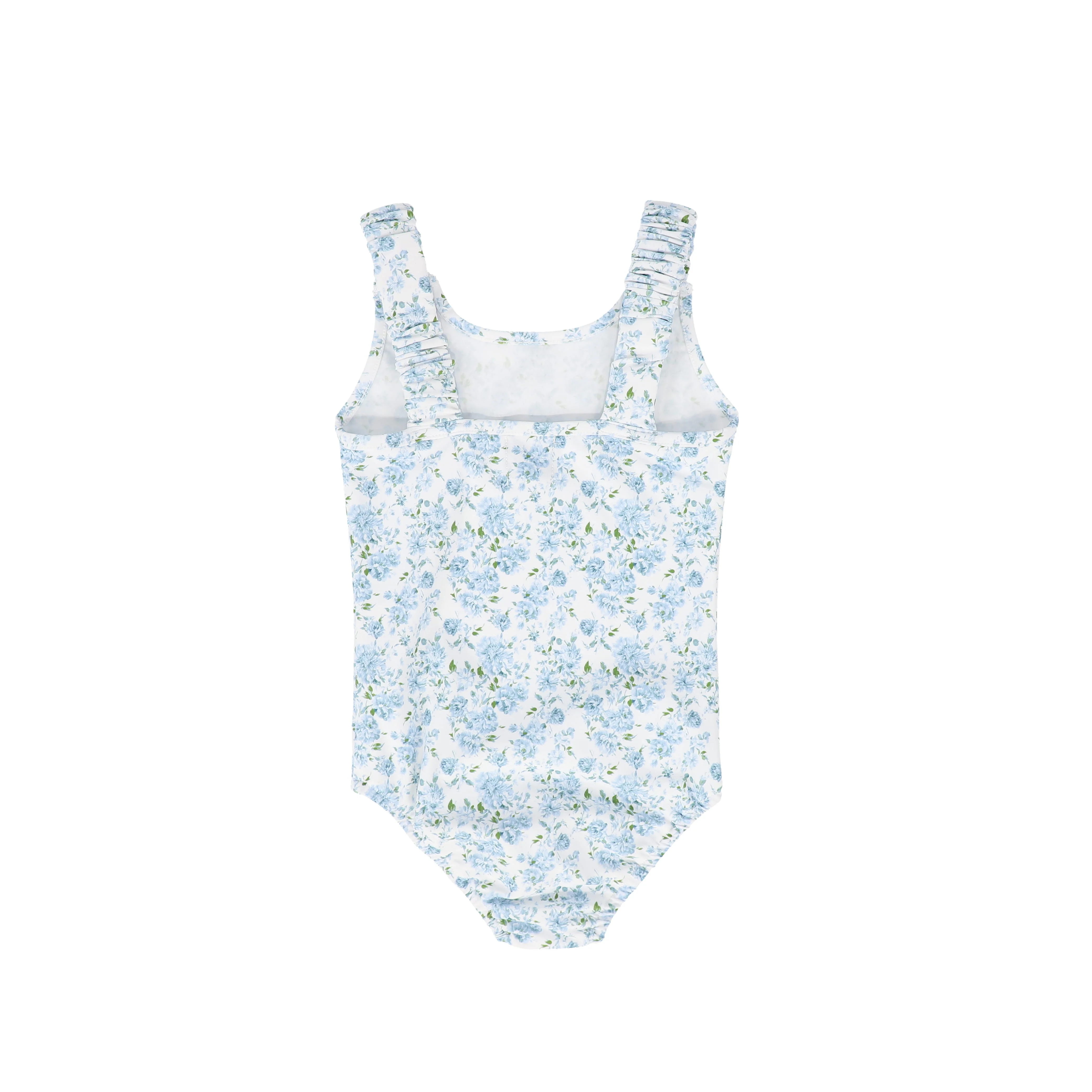 WATER CLUB BLUE TINY FLORAL GATHERED SWIMSUIT - Image 2