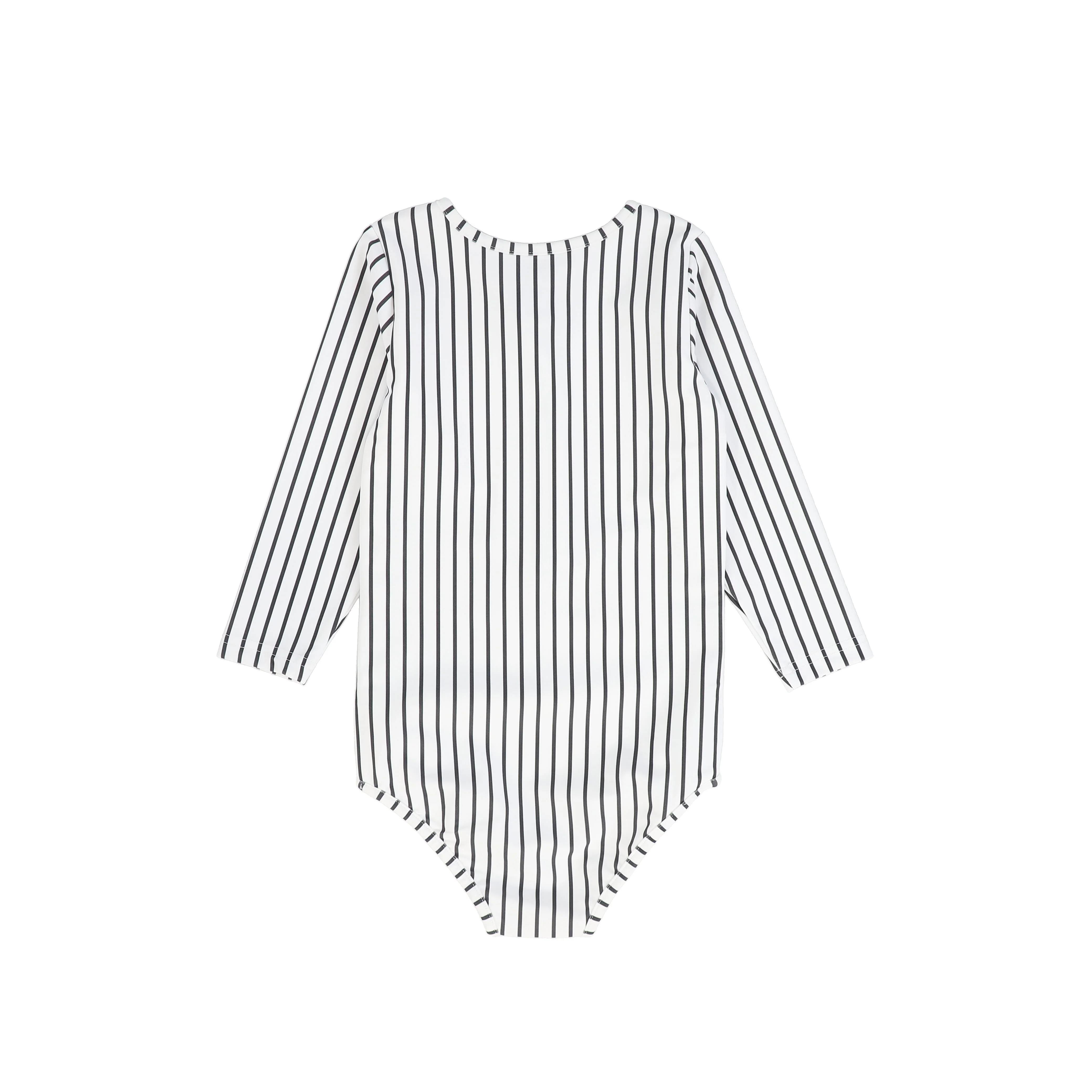 WATER CLUB GREY STRIPE HALF ZIP SWIMSUIT - Image 2